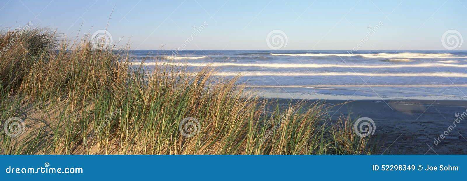 Atlantic Ocean at Sunset, Cape Hatteras, North Carolina Stock Image