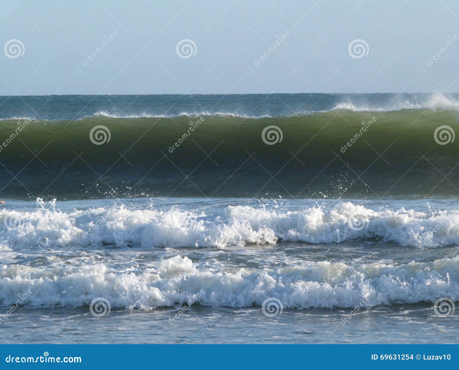 atlantic ocean surfing waves