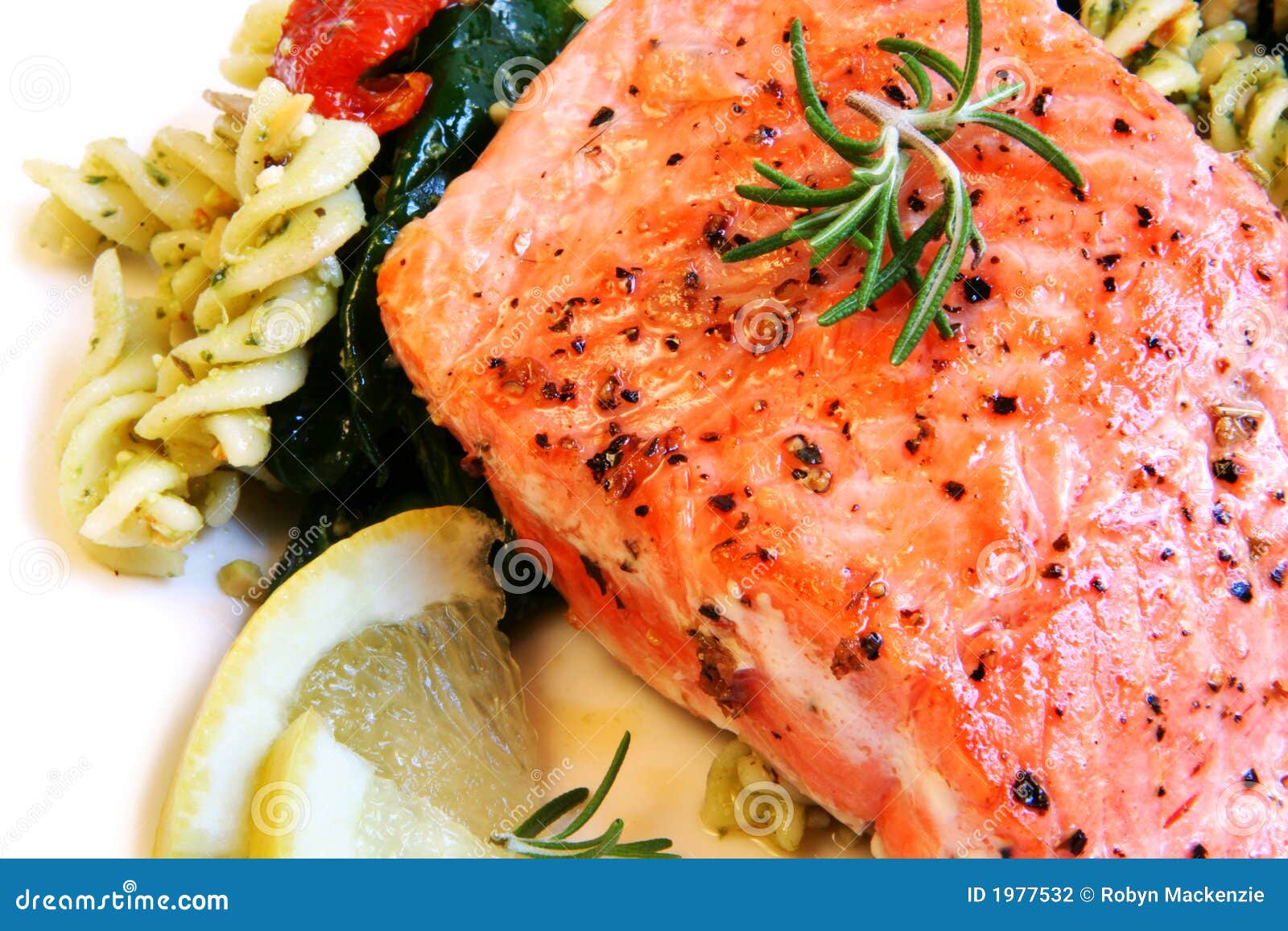 Atlantic Salmon and Pasta Salad Stock Photo Image of sundried