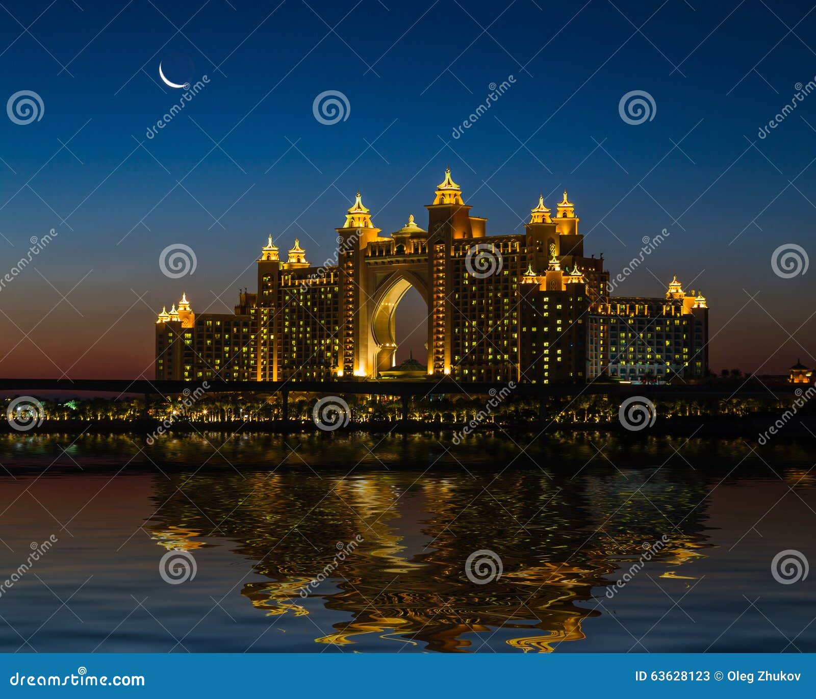 Atlantis Hotel In Dubai. UAE Stock Image - Image of place ...