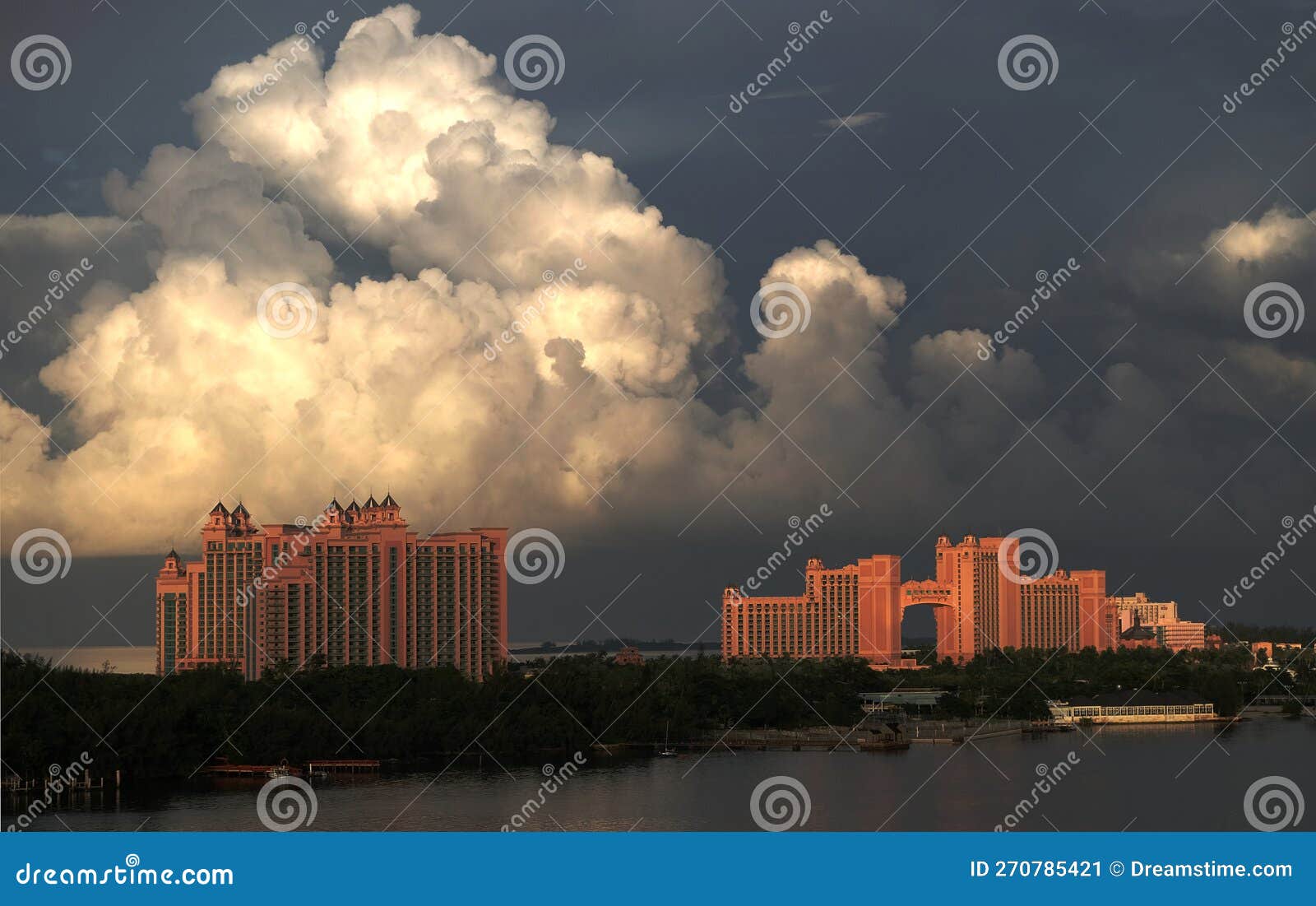 Atlantis Hotel in Nassau, Bahamas. Editorial Photo Image of storm