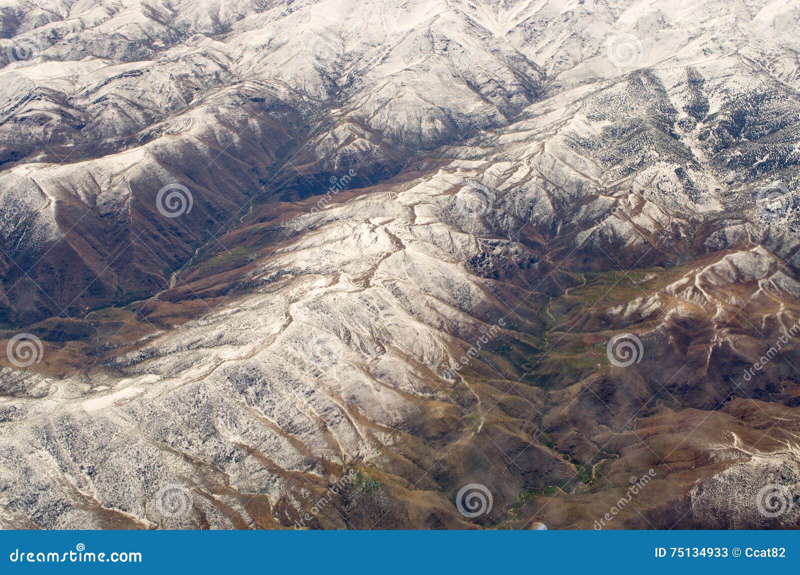 Atlas Mountains from the Plane Stock Image Image of beautiful