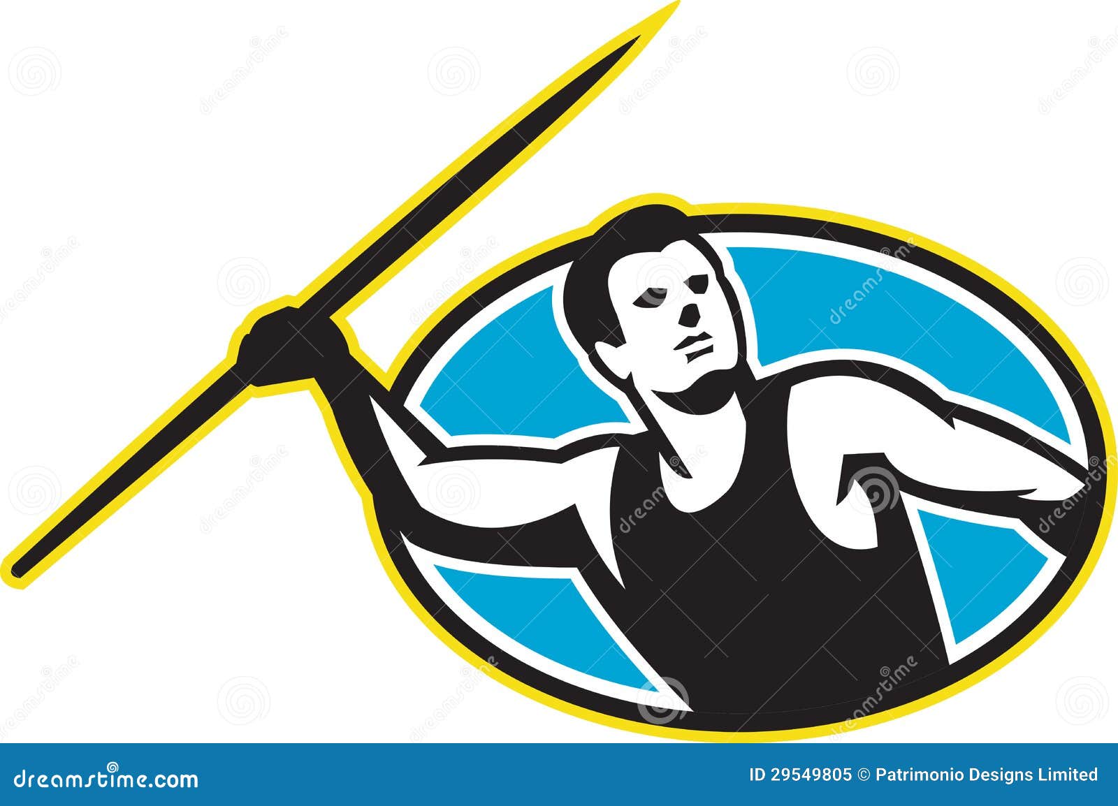 Atleta De Lançamento Do Dardo - Atletismo Ilustração do Vetor - Ilustração  de artwork, trilha: 29549805, image size:1600x1154