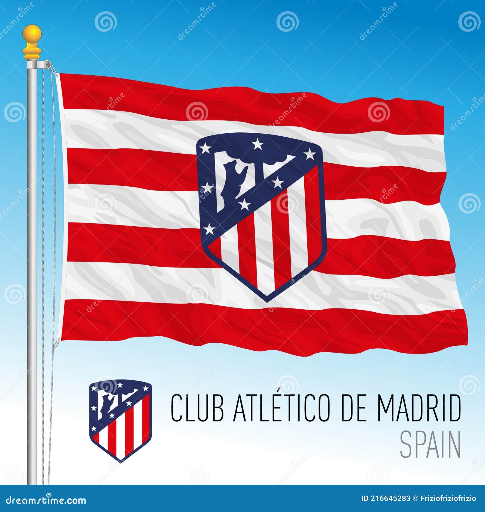 Atletico Madrid Football Club Flag and Coat of Arms Team in the New Super  League Championship Editorial Stock Photo - Illustration of football,  atletico: 216645283