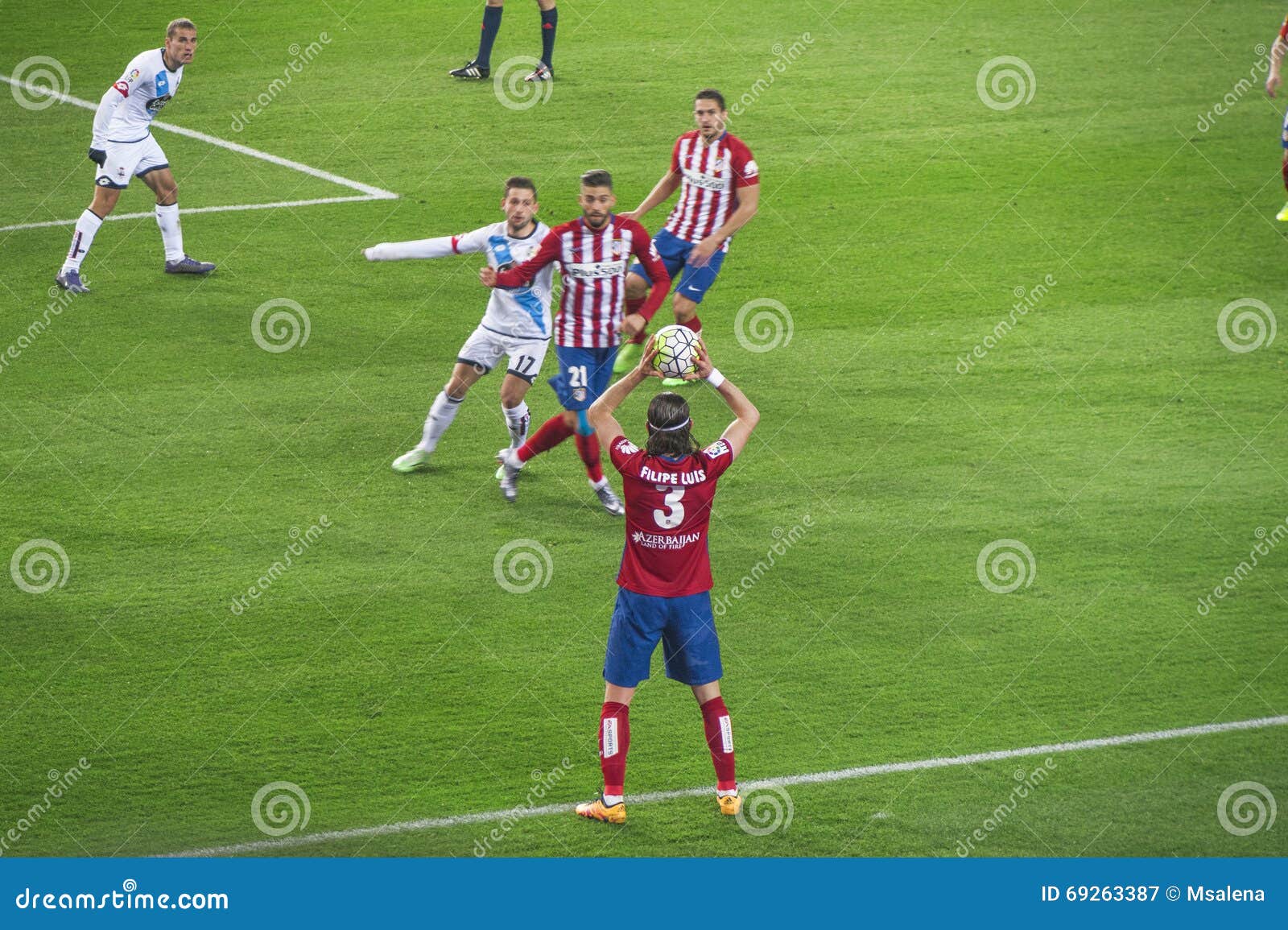 Atletico Madrid During The Match Editorial Photography ...