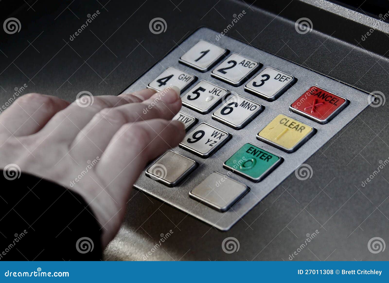 atm machine pin buttons security