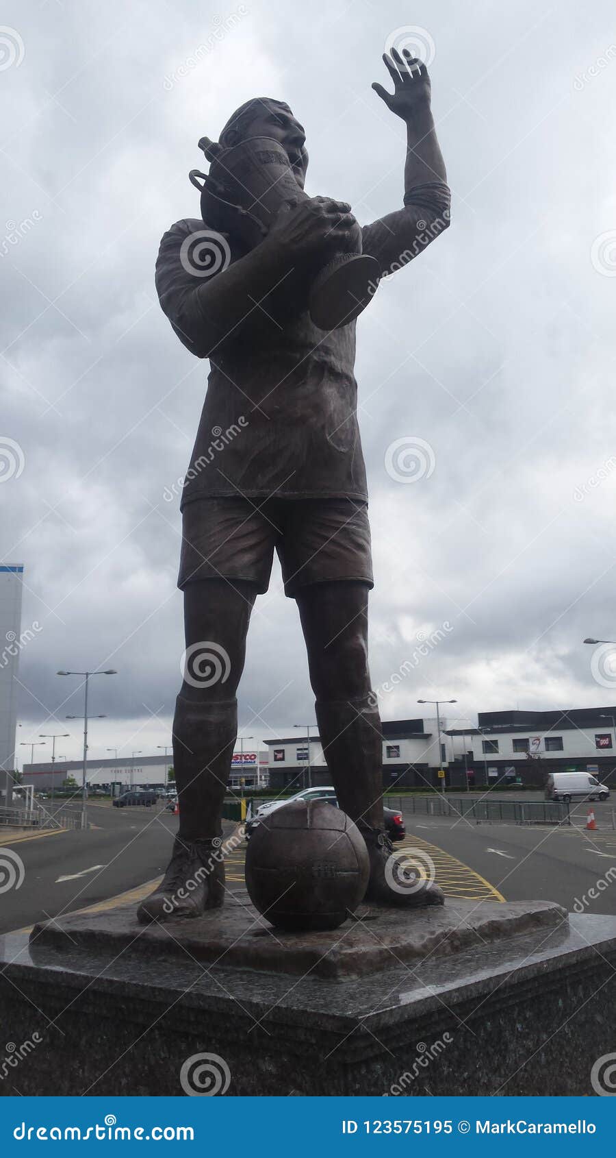 Cardiff City Football Club Stadium, Leckwith, Cardiiff, South Wales.Close  up of main entrance Stock Photo - Alamy