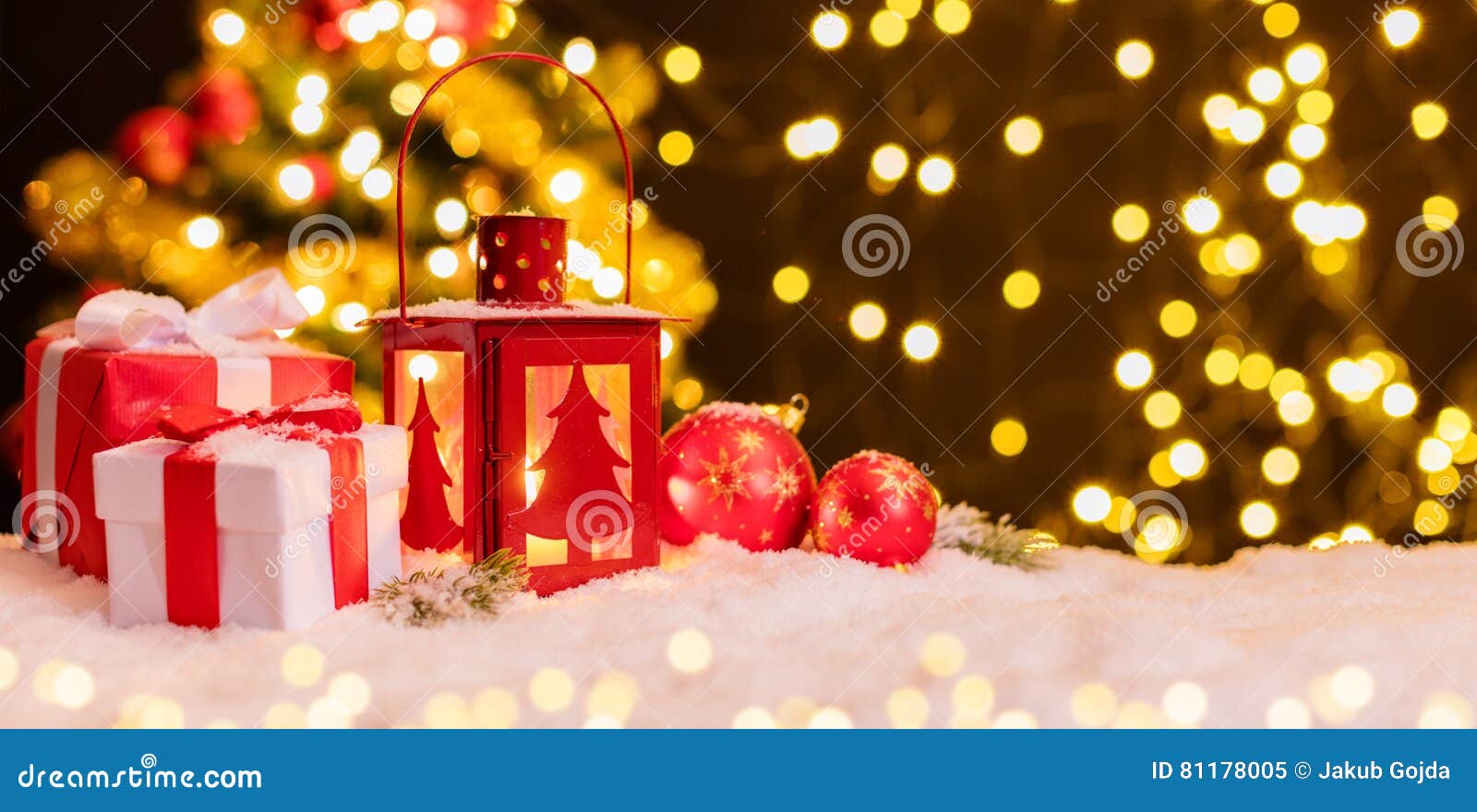 Atmospheric Christmas Window Sill with Decoration Stock Image Image