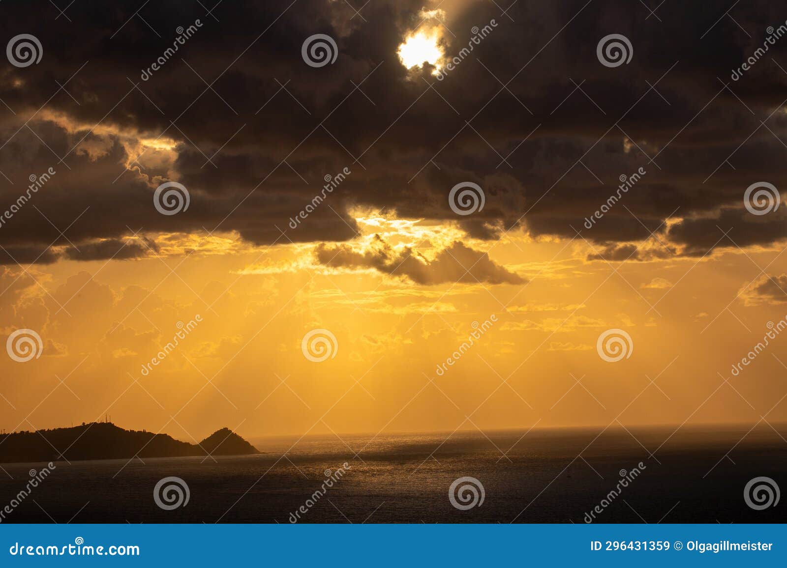 atmospheric sunset on the tyrrhenian coast in the bay of gioiosa marea (province of messina) sicily, italy