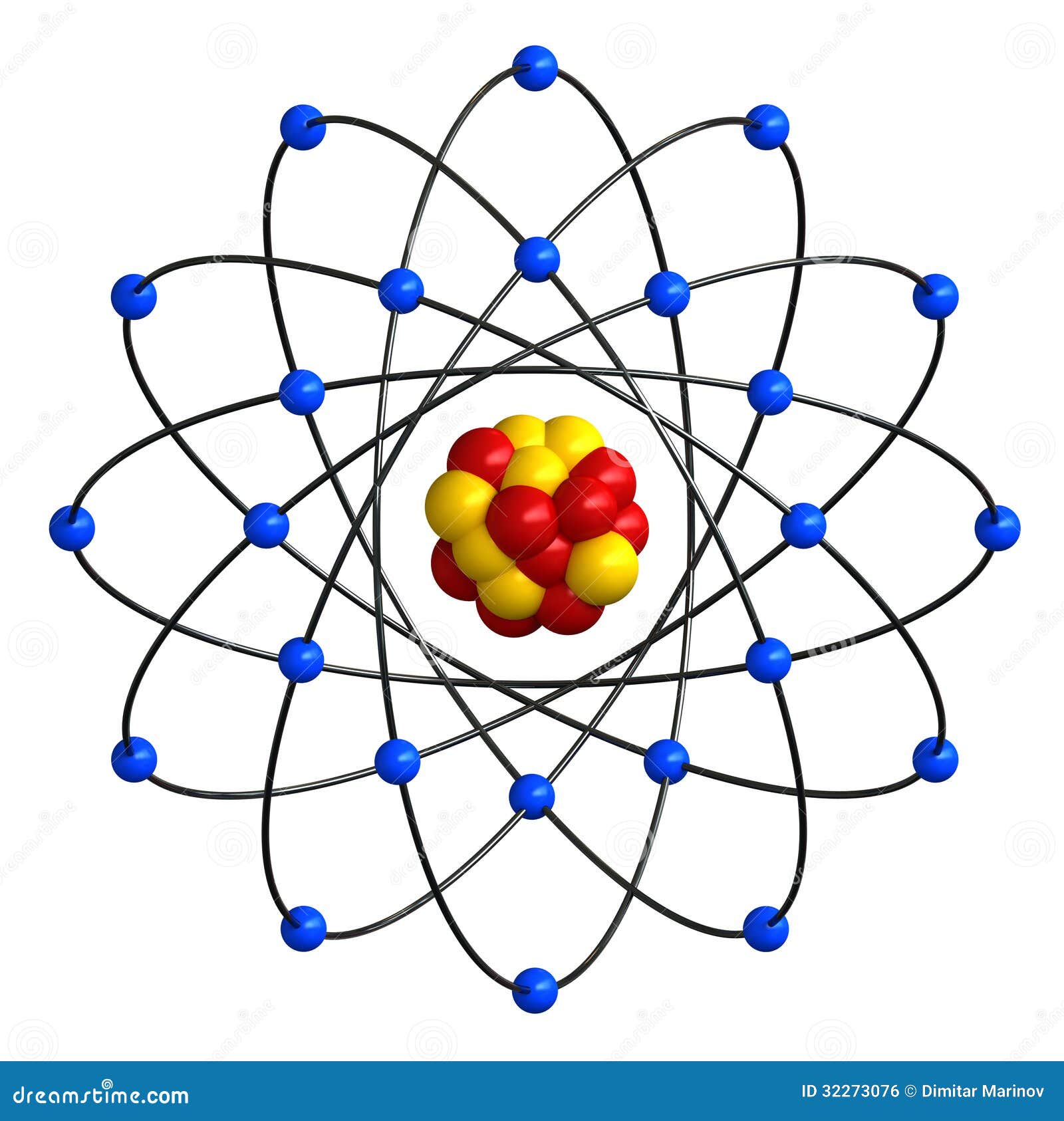 Atomic Structure Royalty Free Stock Image - Image: 32273076