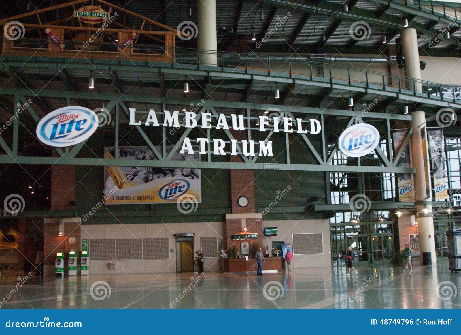 The Atrium at Lambeau Field. Lambeau Field is an outdoor athletic stadium in Green Bay, Wisconsin, the home field of the Green Bay Packers of the National Football League. It opened in 1957 as City Stadium, replacing the original City Stadium at East High School as the Packers home field. Informally known as New City Stadium for its first eight seasons, it was renamed in August 1965 in memory of Packers founder, player, and long-time head coach, Curly Lambeau, who had died two months earlier.