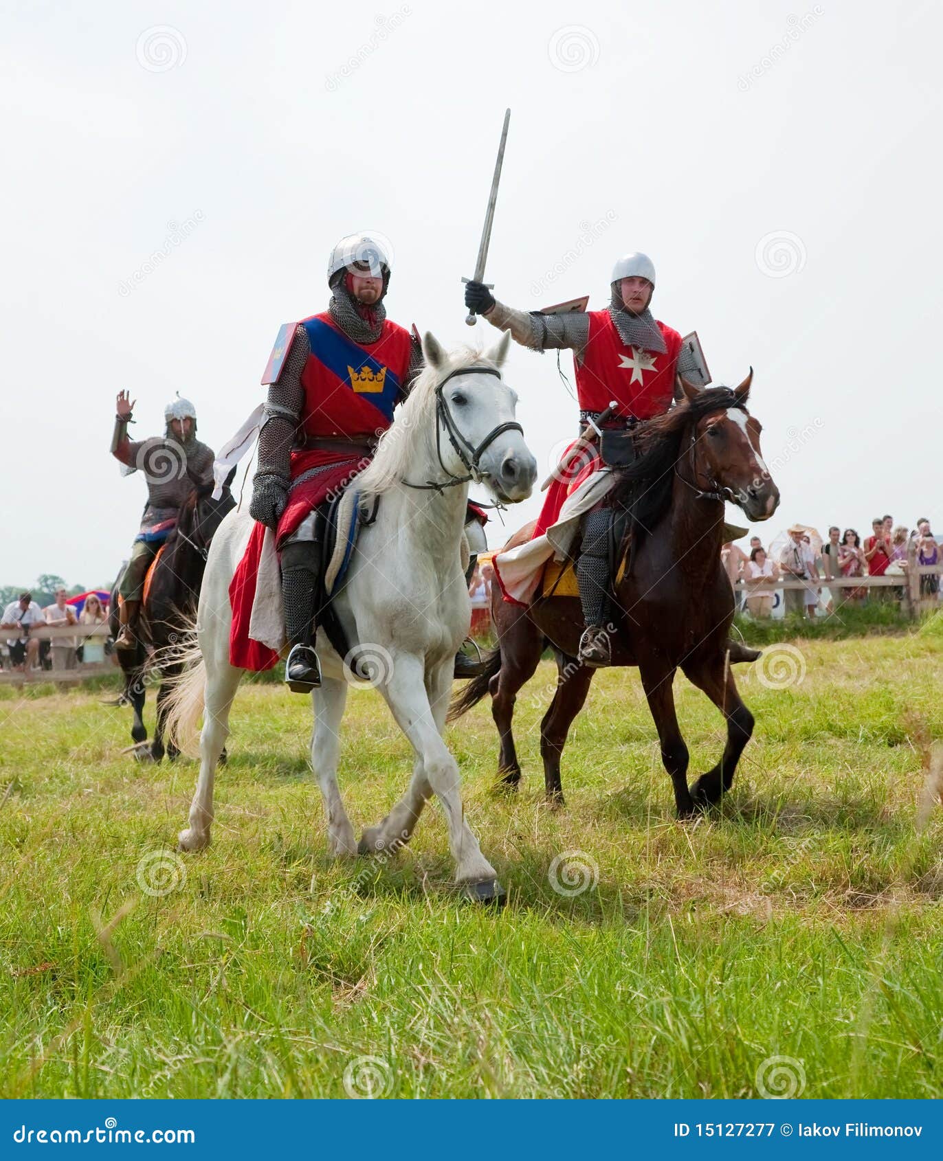 Attack of horse knights editorial photography. Image of horse 15127277