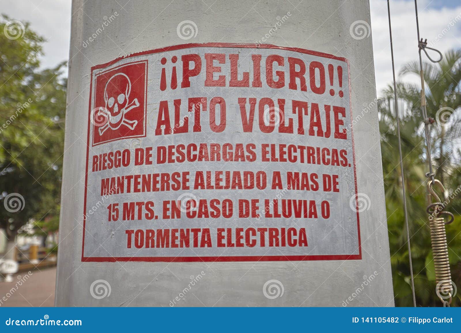 peligro alto voltaje