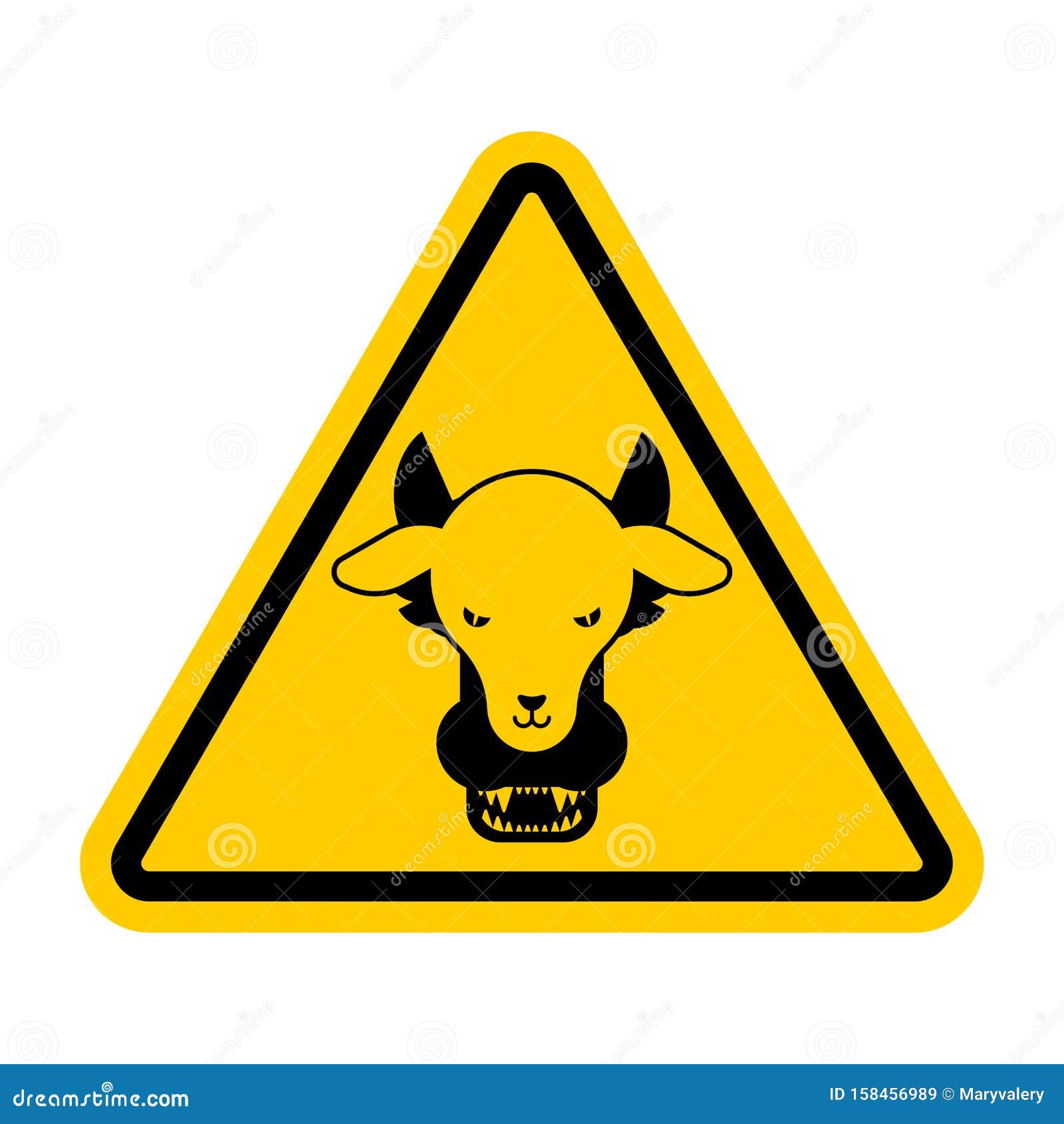 attention wolf in sheep`s clothing. warning yellow road sign. caution hypocrite. danger trickster and liar
