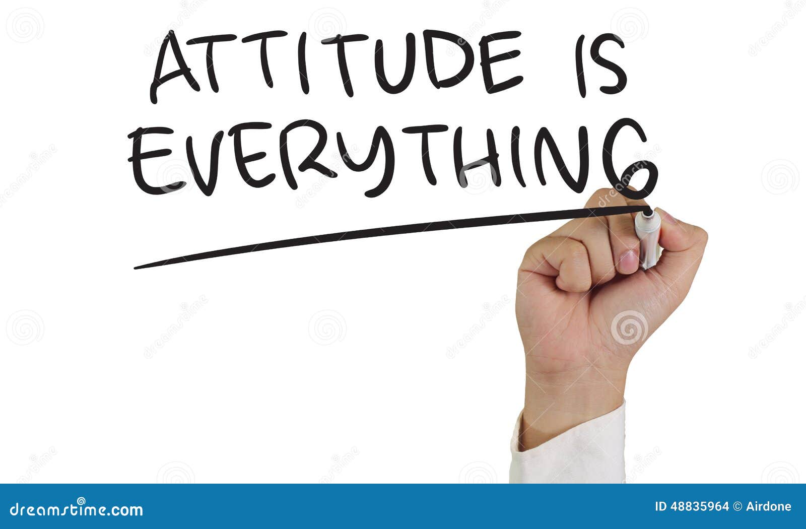 Attitude is Everything stock illustration. Image of good 