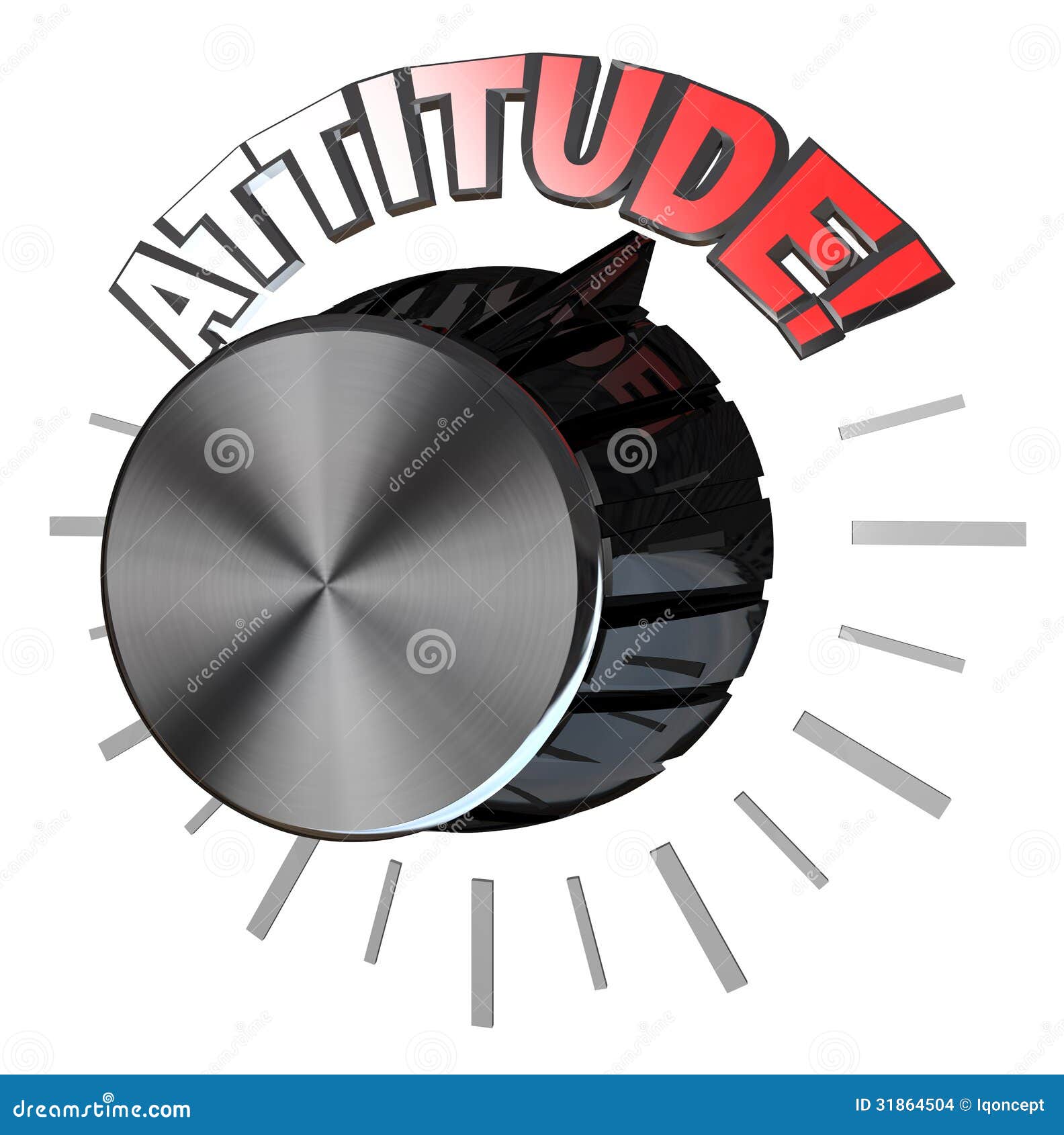 attitude volume knob turned to highest level to succeed