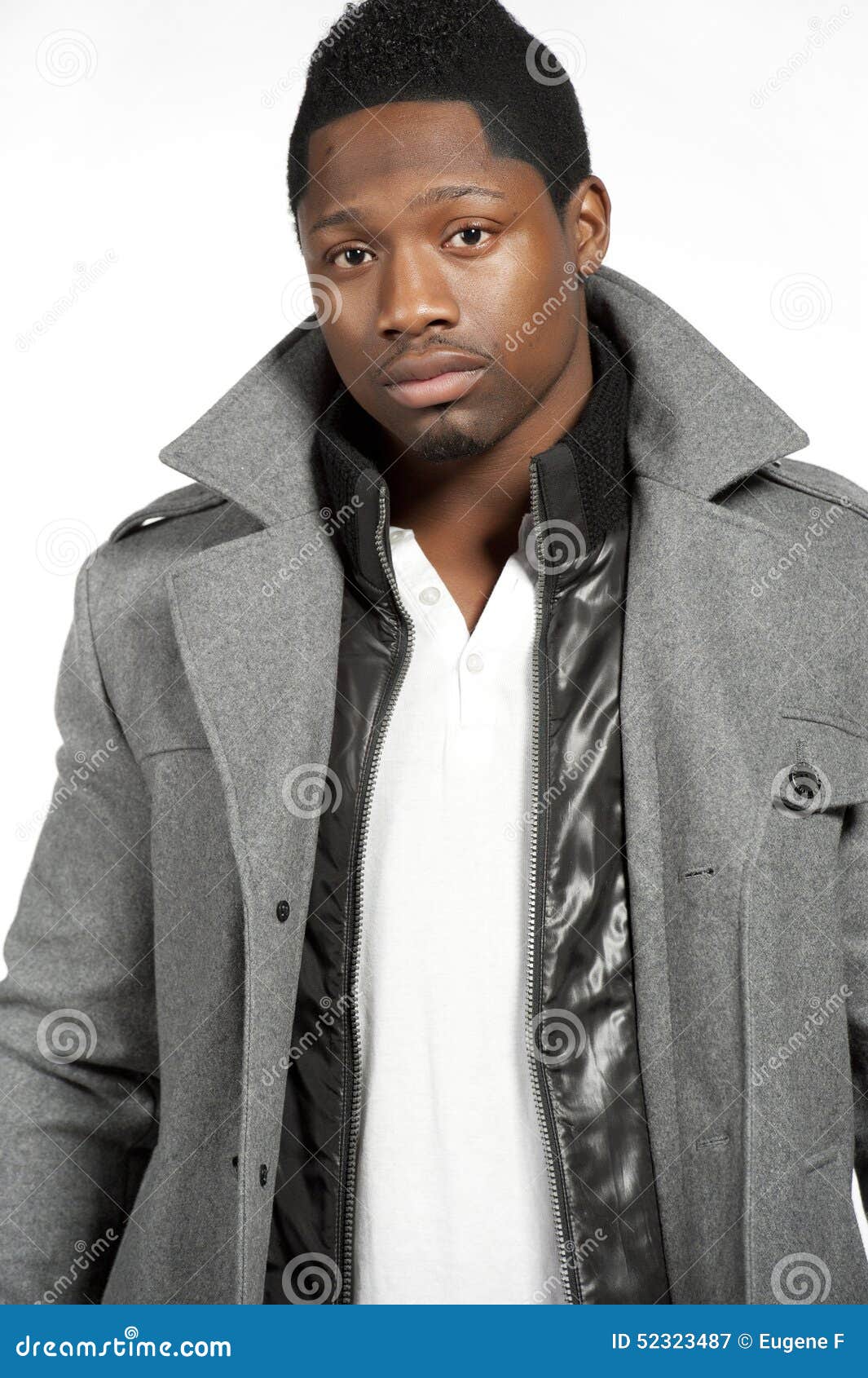 Attractive African American Male Stock Image - Image of portrait ...