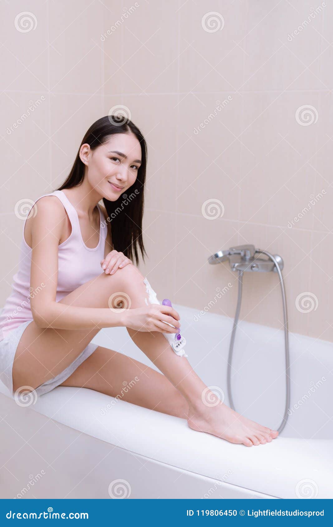 asian getting girl shaved