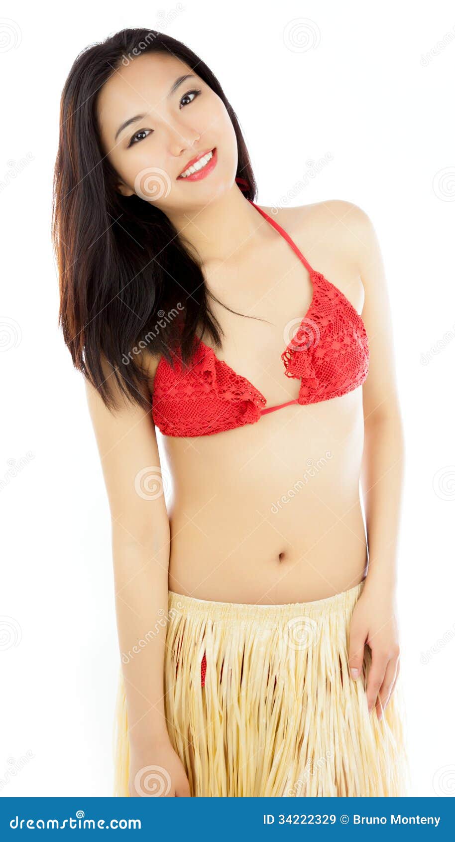 Attractive Asian Girl 20 Years Old Shot in Studio Stock Image picture