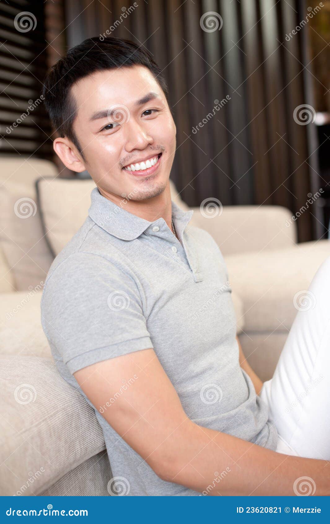 Attractive Asian Man stock image. Image of happy, clothing - 23620821