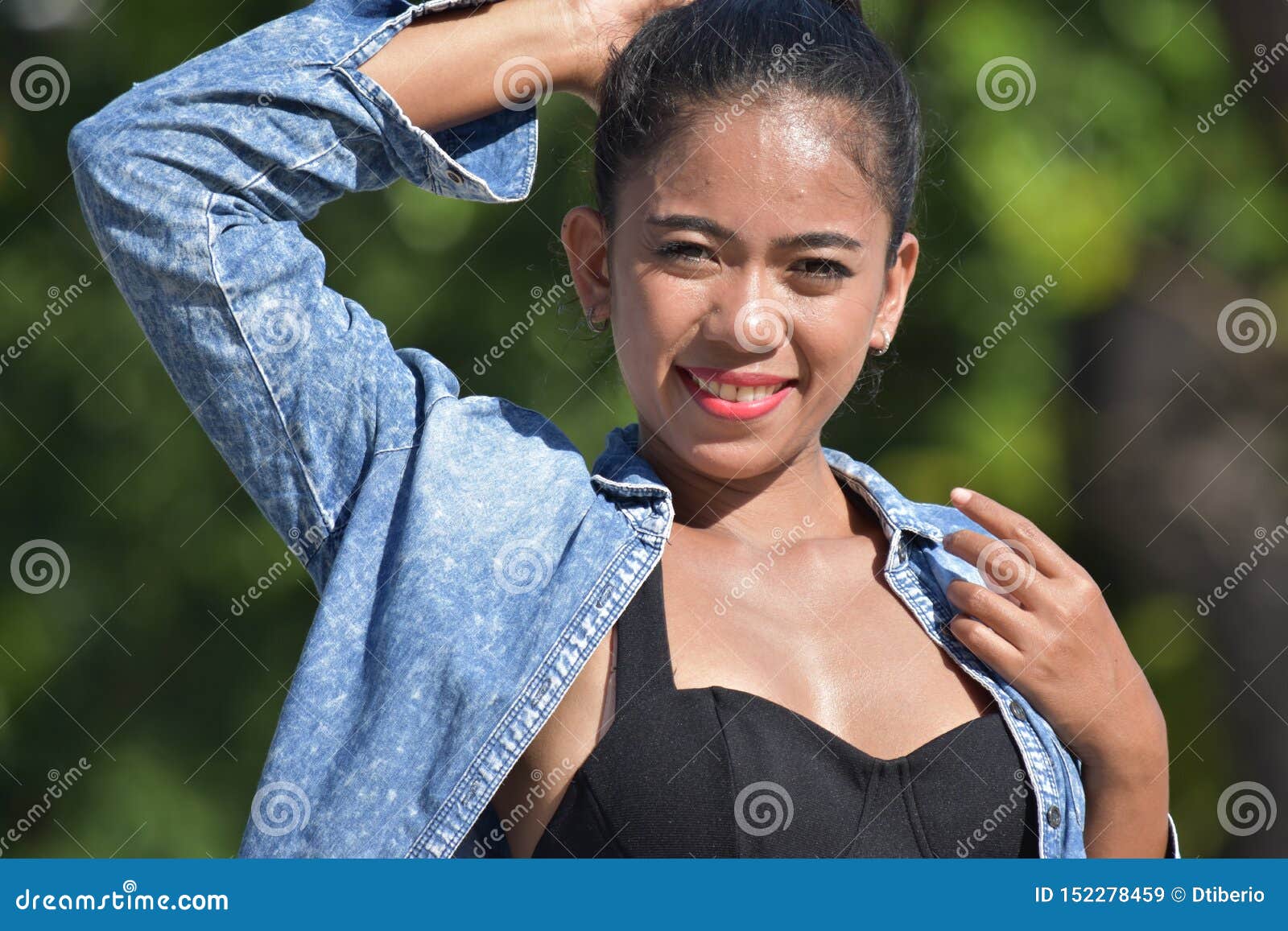 Happy Youthful Filipina Adult Female Stock Image Image Of Females Older 152278459