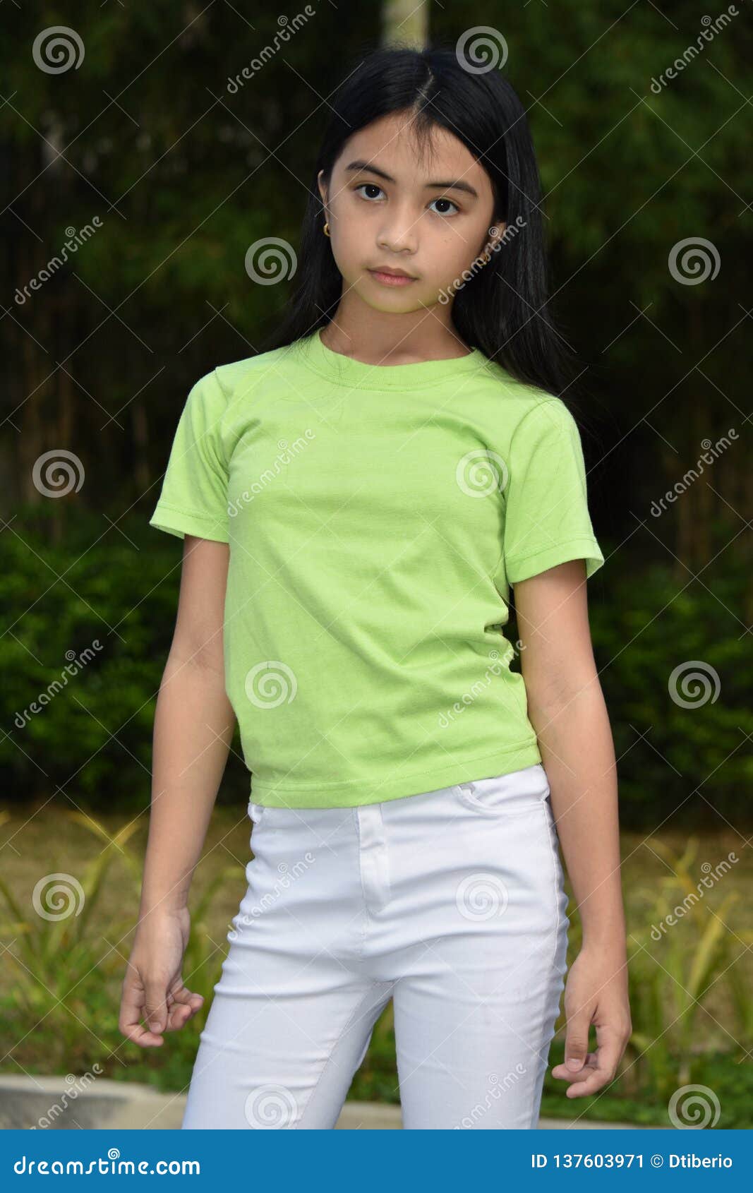 Thin Beautiful Asian Girl Preteen Stock Image Image Of Beautiful