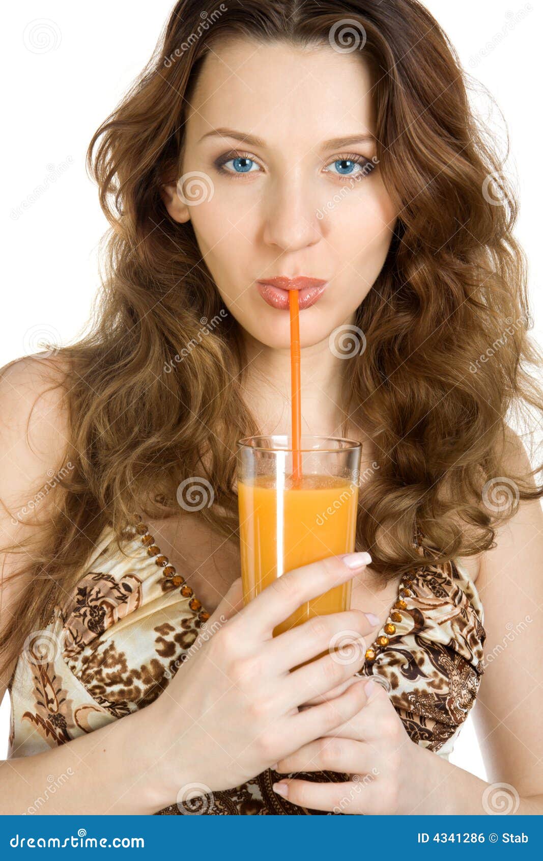 Attractive Drink Juice Stock Photo Image of hair, human 4341286