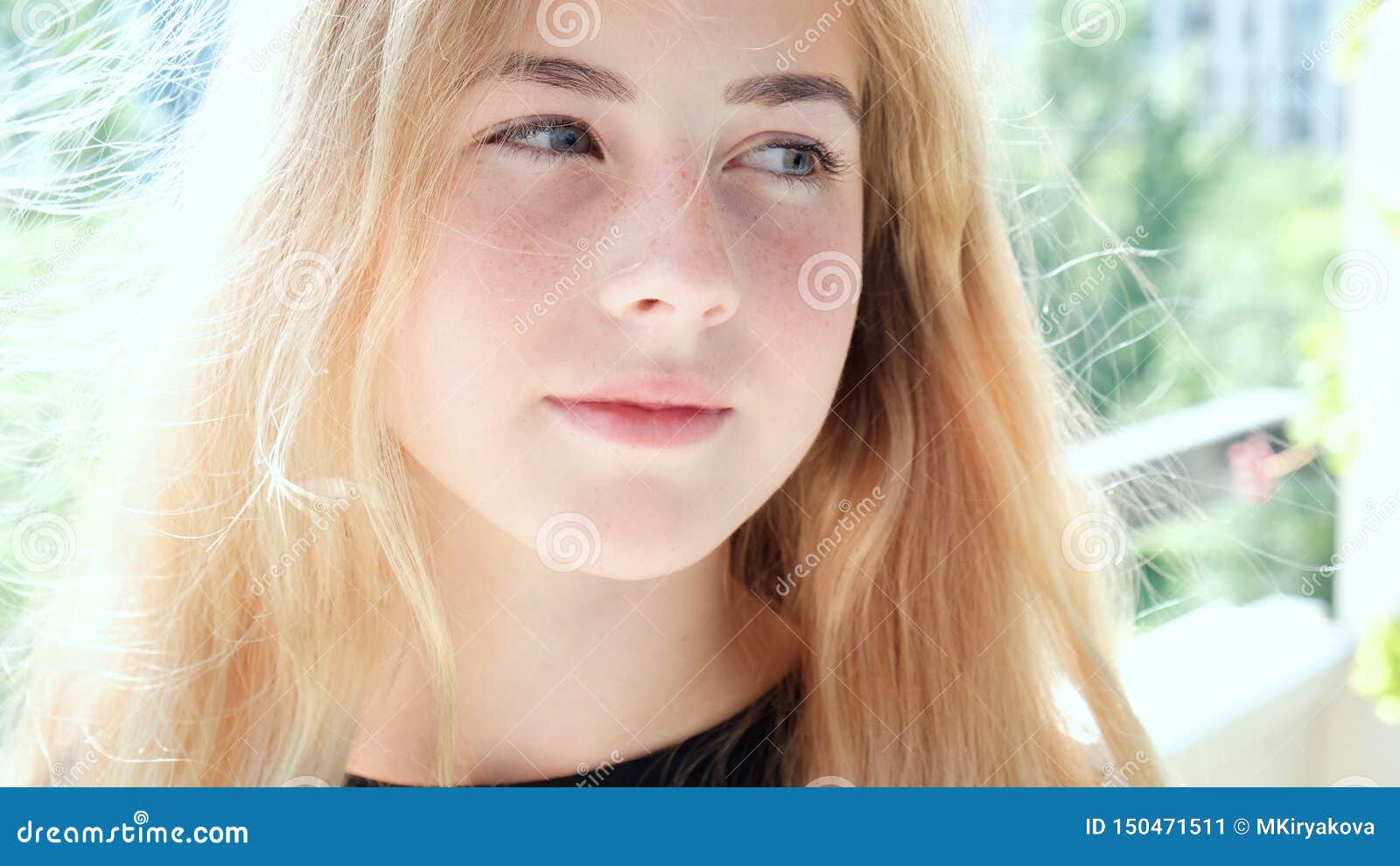 Sunny Portrait of Beautiful Teen Girl with Blond Hair and Freckles. Stock Image - Image of freckles, natural: 150471511 Sunny Portrait of Beautiful Teen Girl with Blond Hair and Freckles. Stock Image - Image of freckles, natural: 150471511