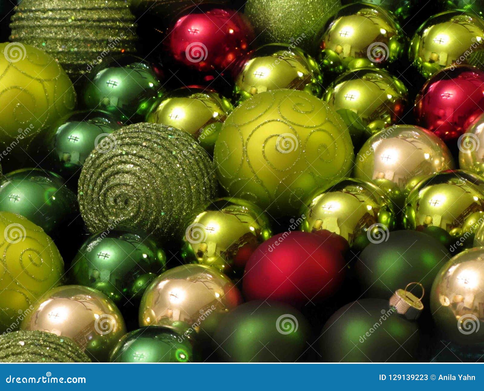 Attractive Christmas Balls stock image. Image of decorative - 129139223