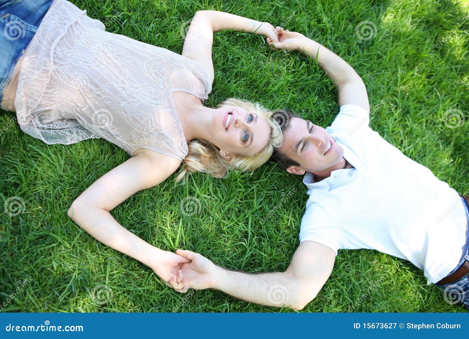 Nature Lovers Couple Outdoors on Meadow | Couples, Photo 