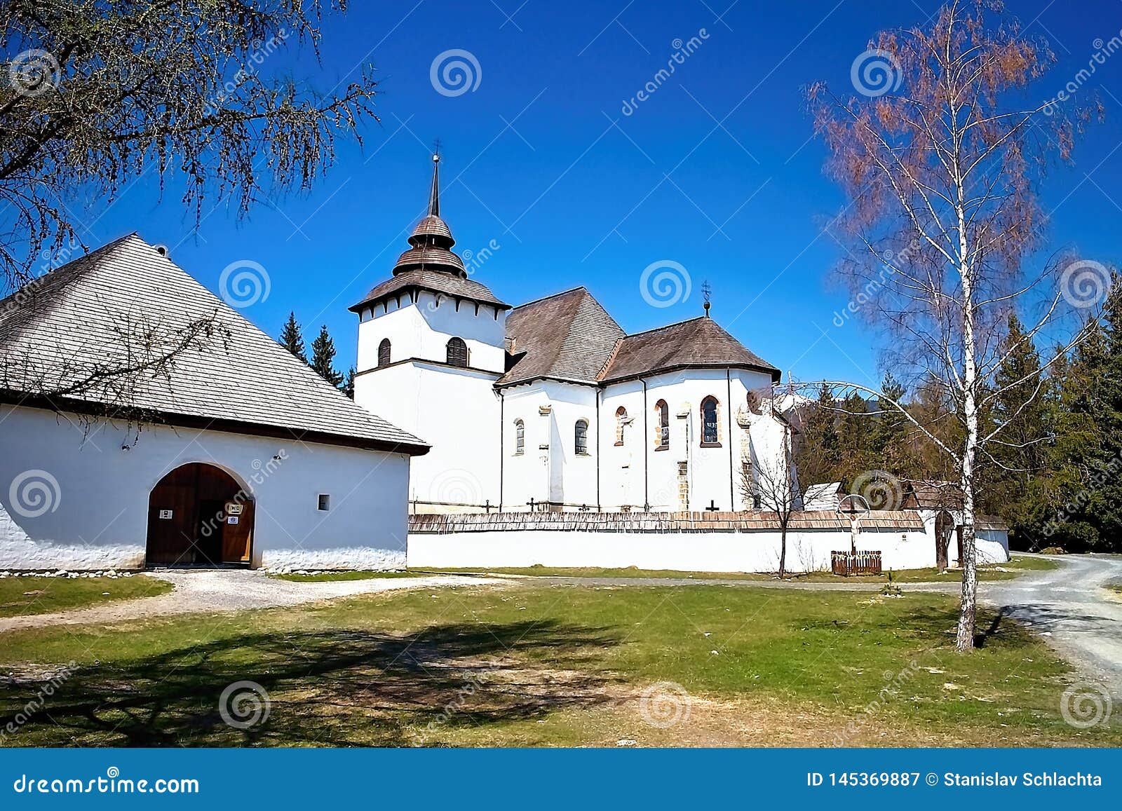 Attractive Exposition of the Virgin Mary Church from Liptovska Mara ...