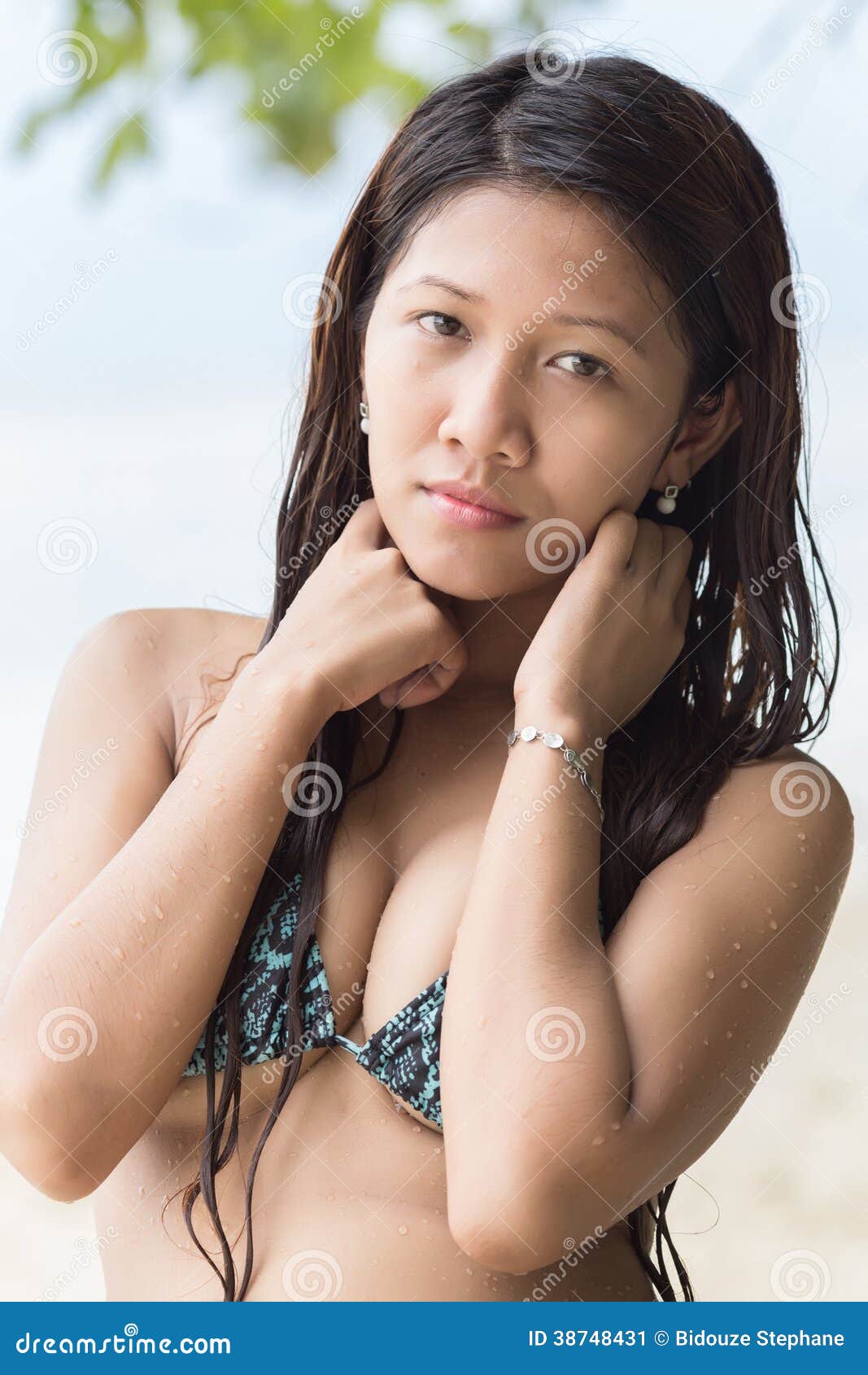 Attractive Filipina woman stock image. Image of hair - 38748431