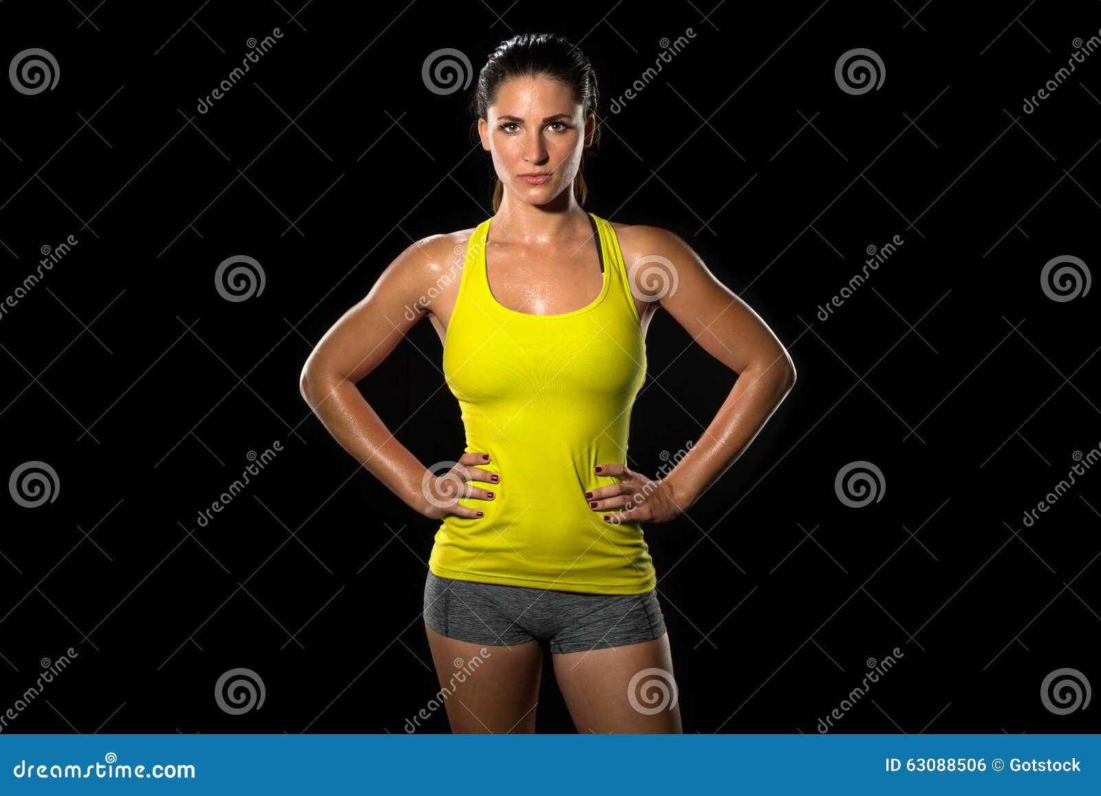Toned Female Fitness Body RoyaltyFree Stock Photo
