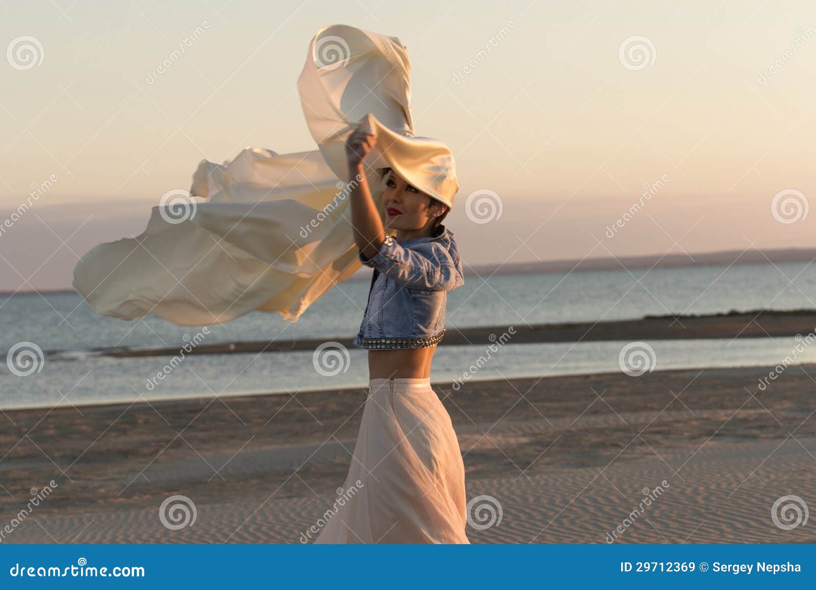 Model posing at sunset stock image. Image of human, fashion - 29712369