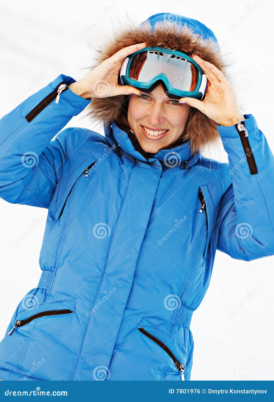 Attractive Girl in Ski Sunglasses Stock Photo Image of person