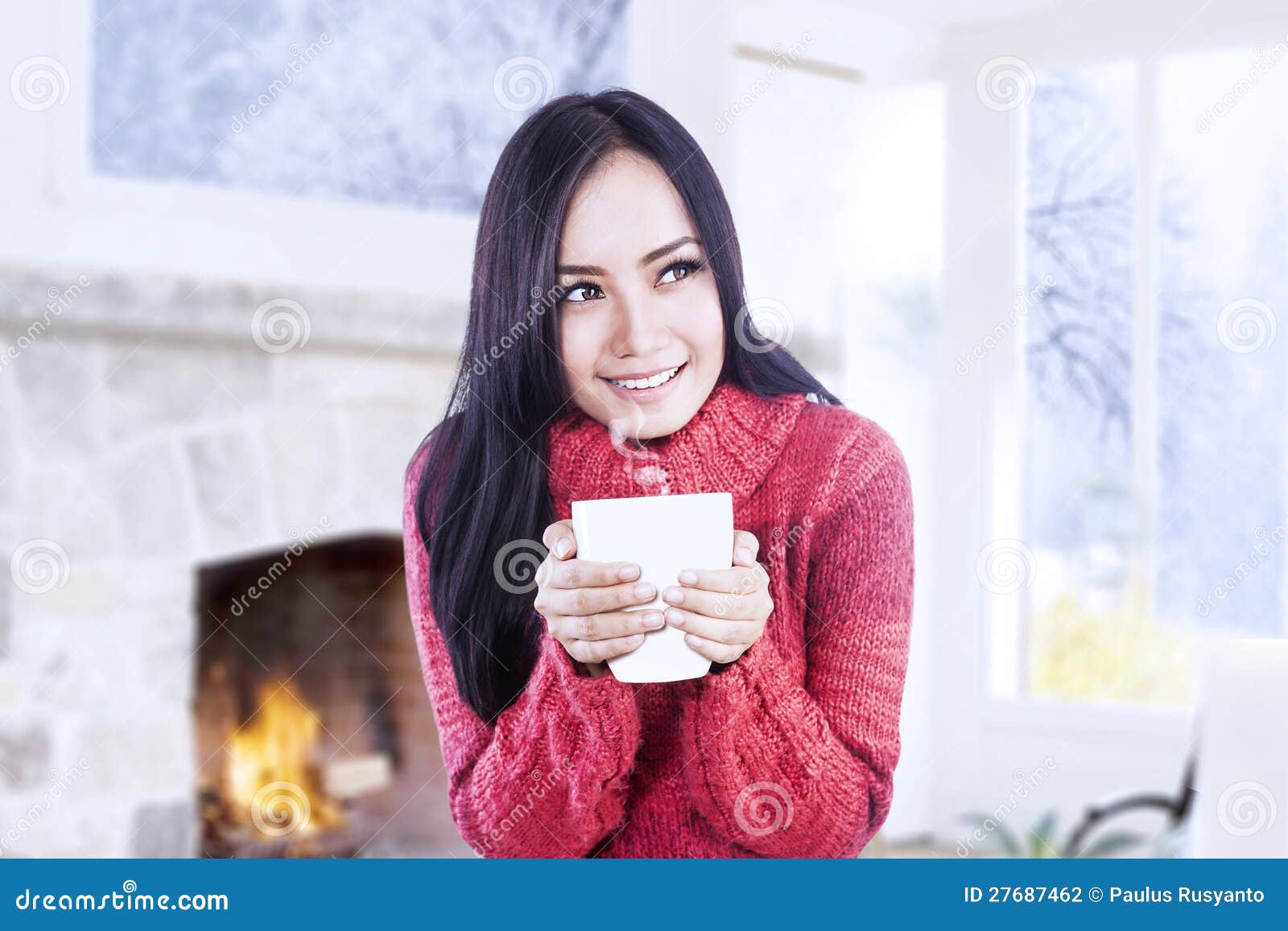 https://thumbs.dreamstime.com/z/attractive-girl-warming-fireplace-hold-coffee-27687462.jpg