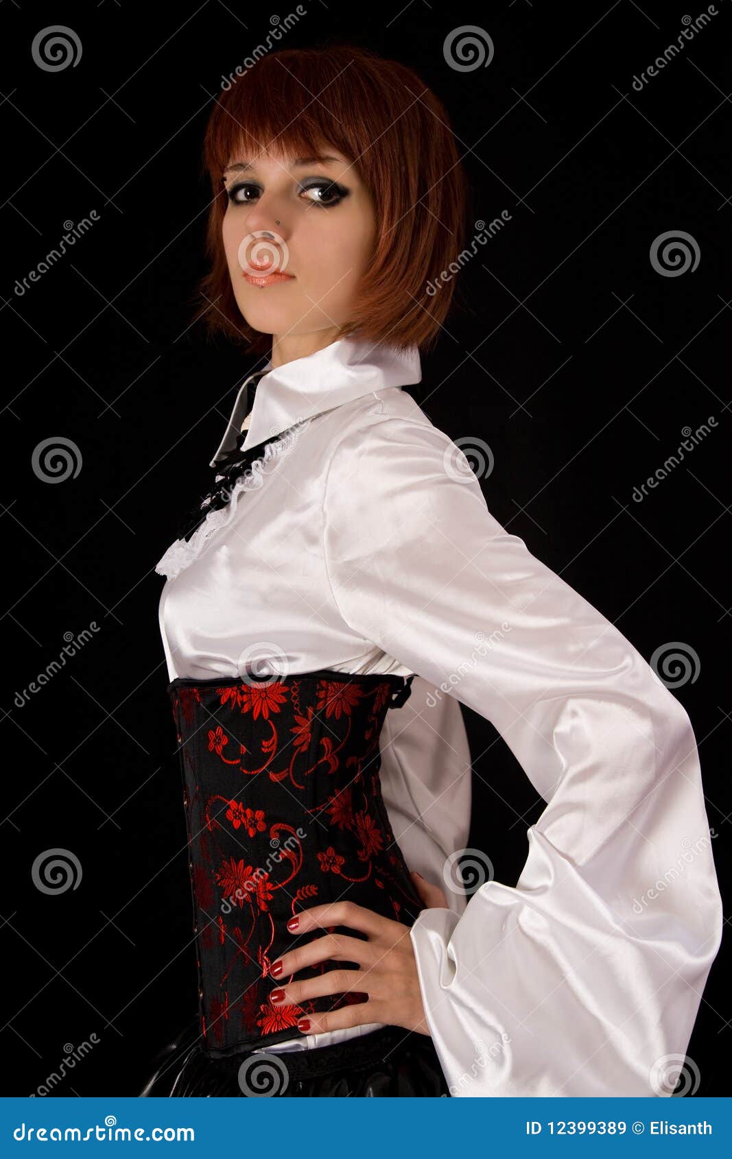 550 White Shirt Black Corset Stock Photos - Free & Royalty-Free Stock  Photos from Dreamstime