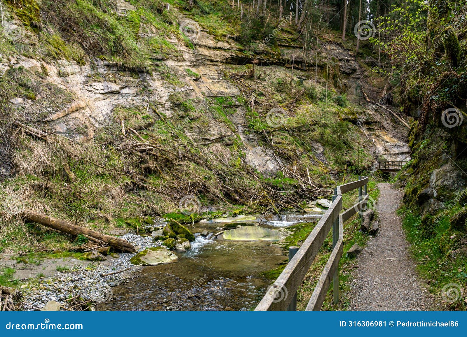 attractive hike through the hausbachklamm near weiler im allgau