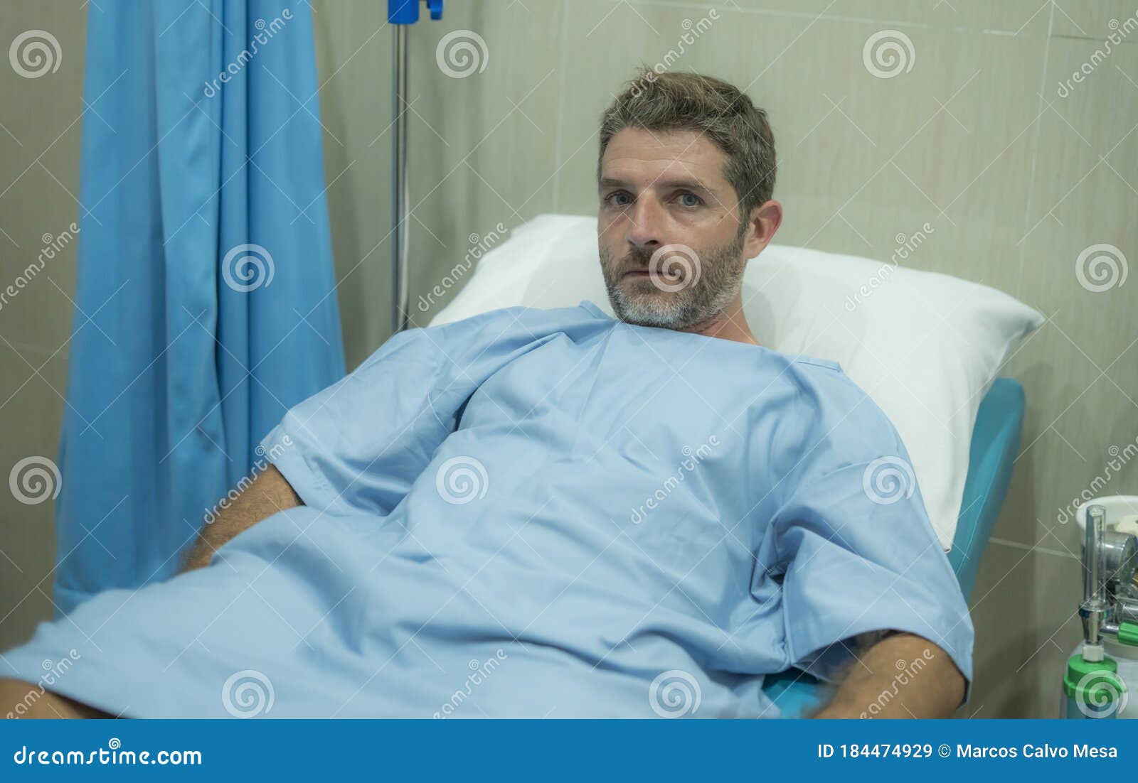 wallpapers Man Laying In Hospital Bed dreamstime com