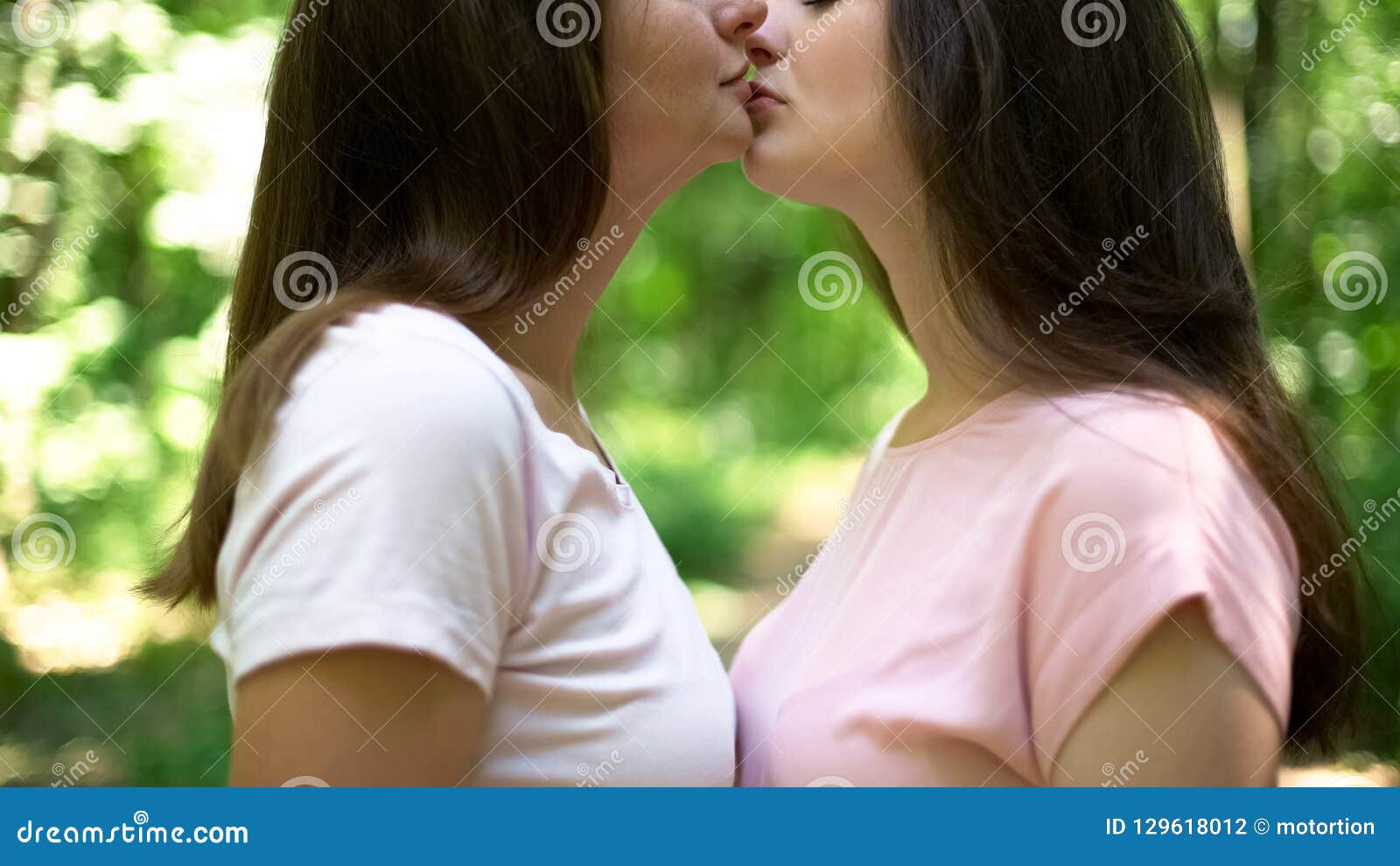 Lesbians Kissing Sex Passionate Stock Photos photo image