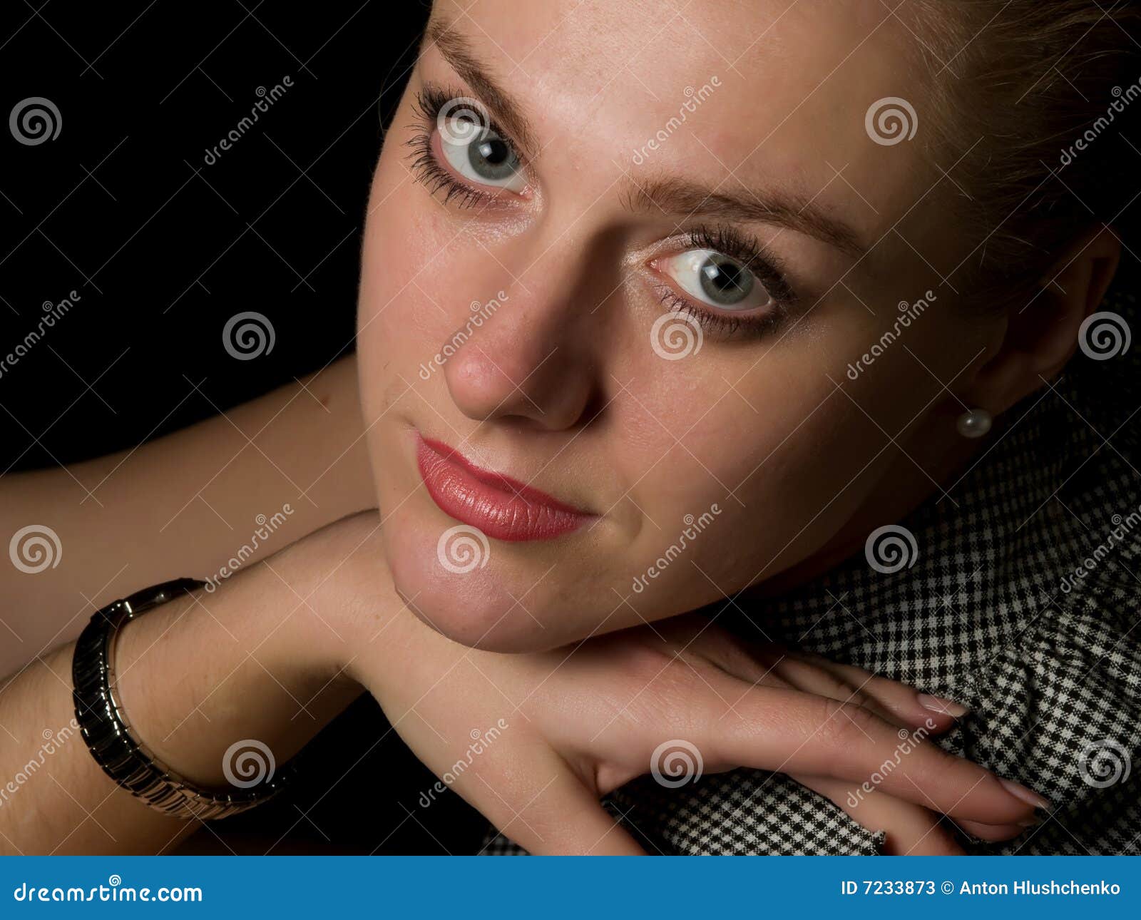 Attractive look stock image. Image of portrait, elegance - 7233873