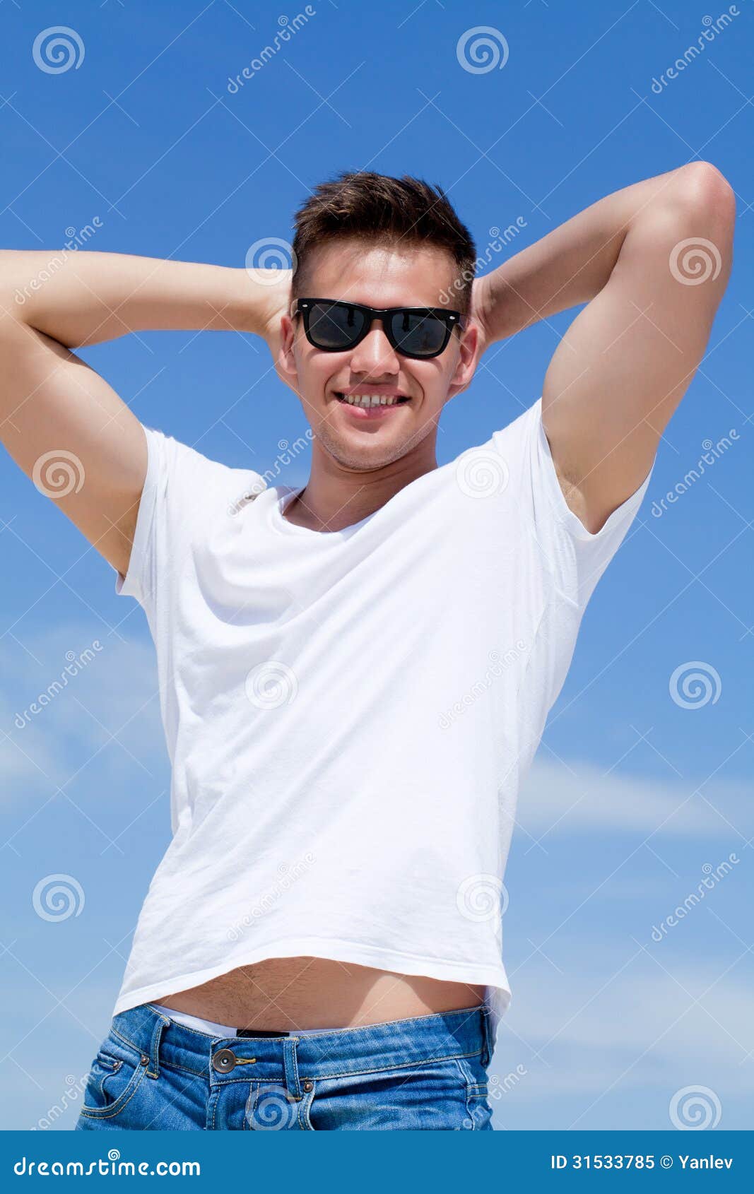 Attractive man stock image. Image of health, carefree - 31533785