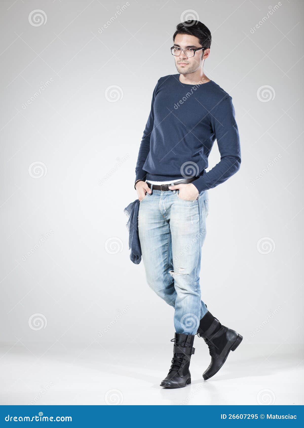 Male Model Perfect Body Jeans Posing Stock Photo 1410935285 | Shutterstock