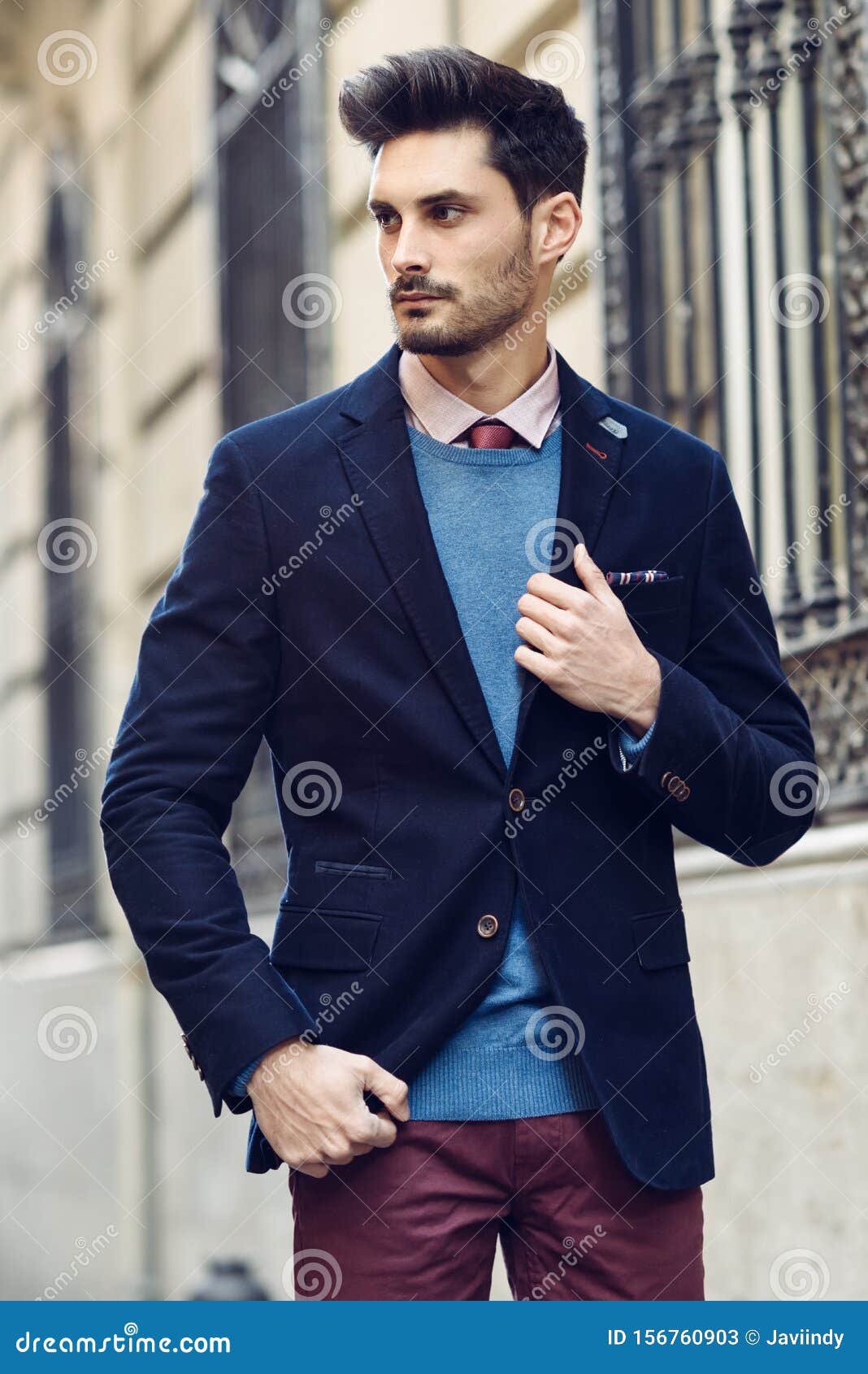 Attractive Man Wearing British Elegant Suit in the Street. Modern Hairstyle. Stock Image - Image of handsome, formalwear: 156760903 Attractive Man Wearing British Elegant Suit in the Street. Modern Hairstyle. Stock Image - Image of handsome, formalwear: 156760903