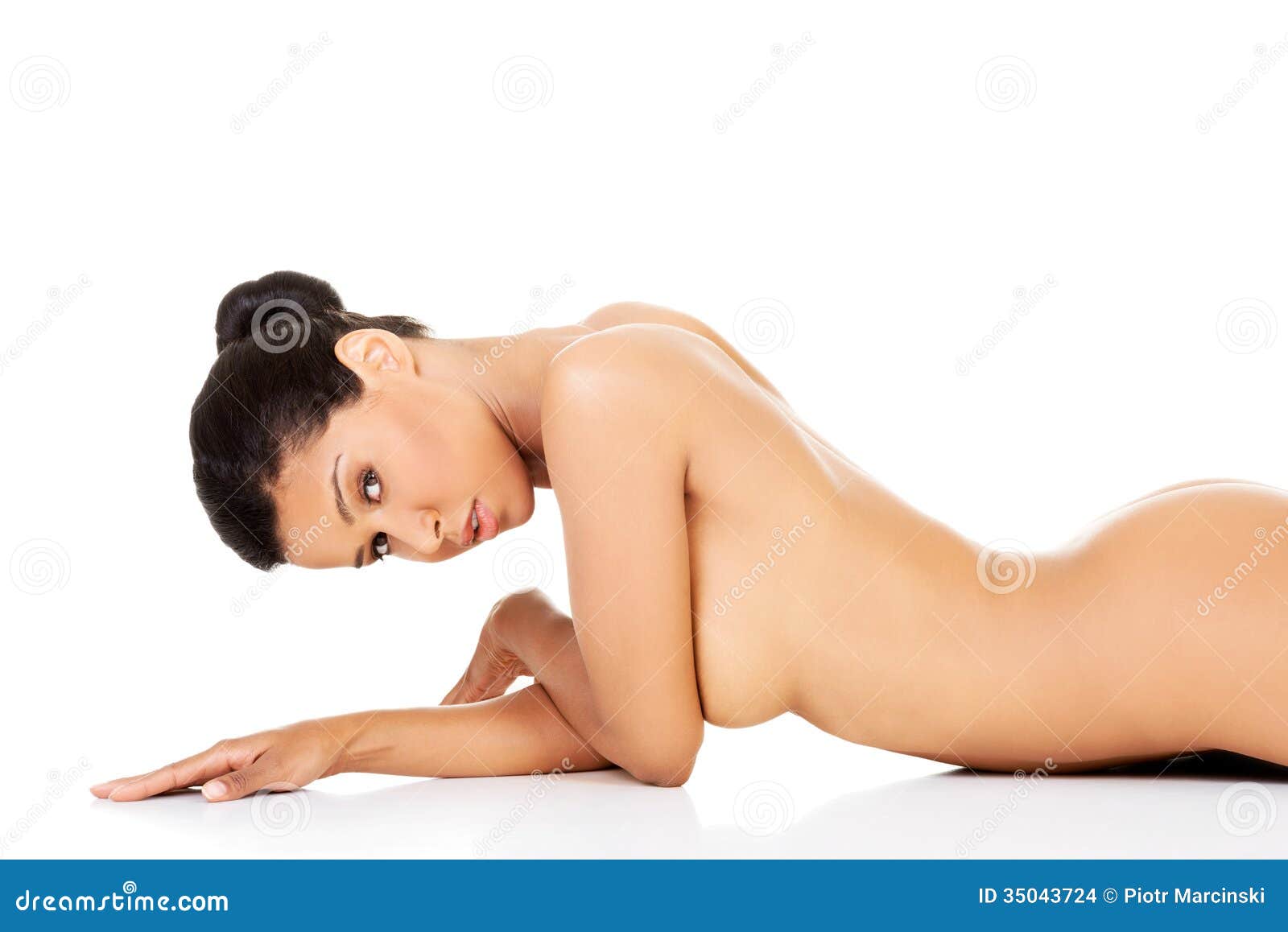 Nude Girls Lying On Stomach Legs Closed