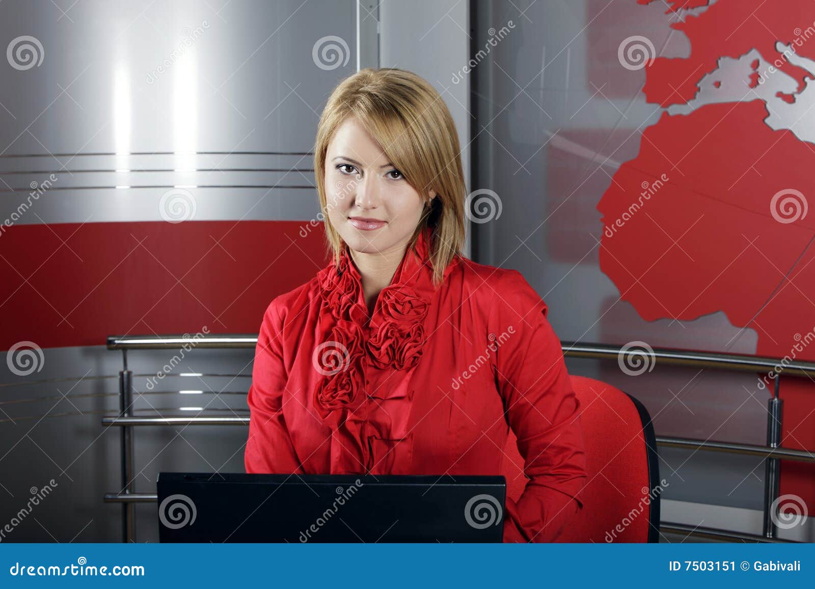 Attractive News Television Presenter Editorial Photo Image of host