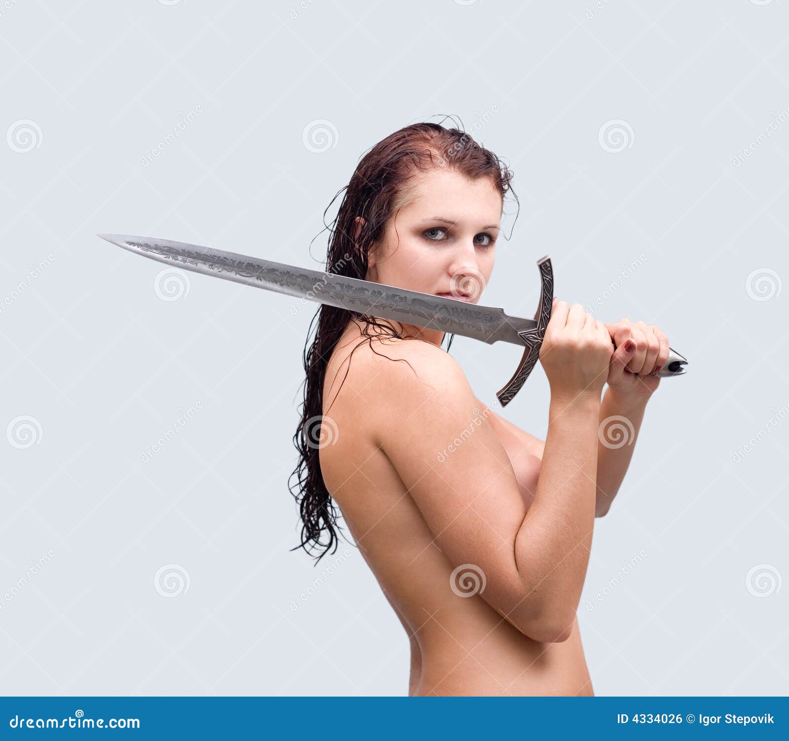 Girl Nude Sword