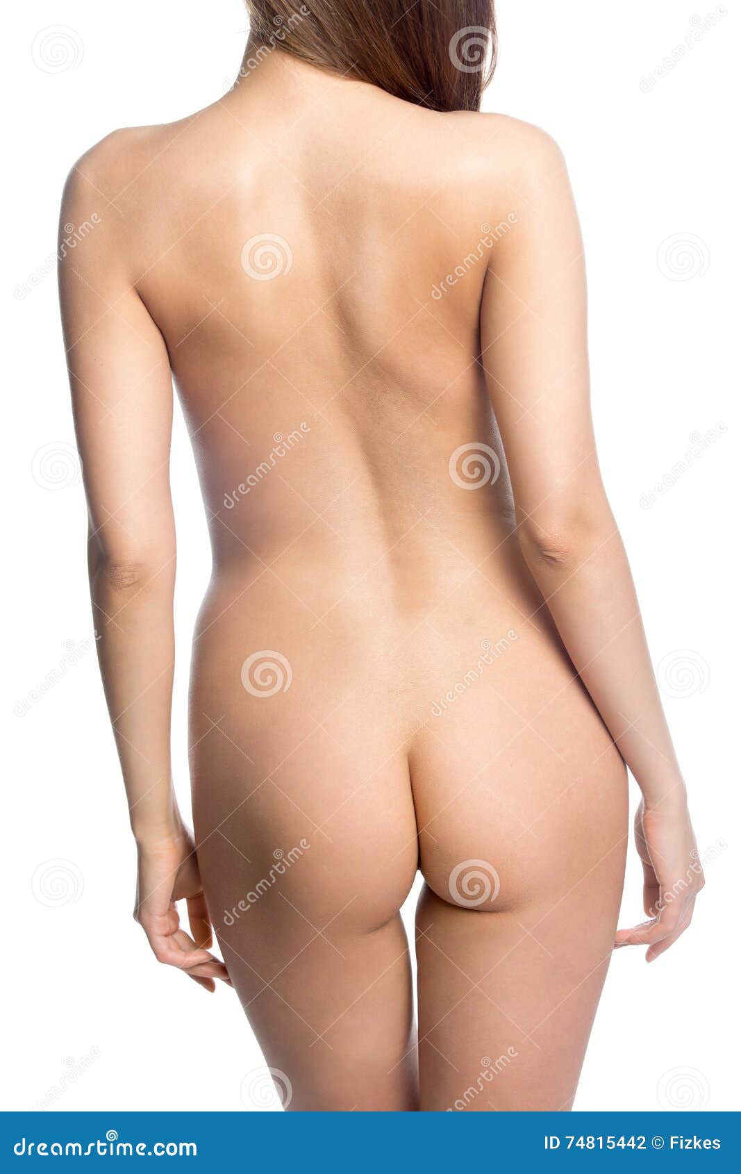 Rear view naked women