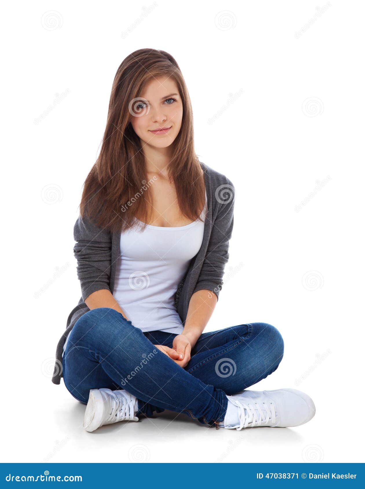 Attractive teenage girl stock image. Image of young, smiling - 47038371