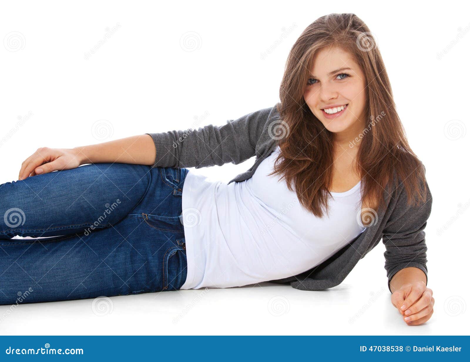 Attractive teenage girl stock photo. Image of person - 47038538